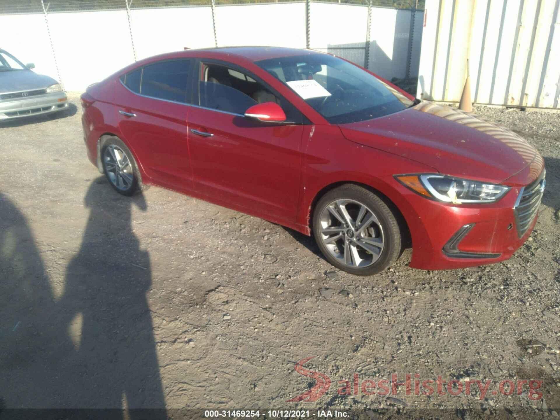 KMHD84LF1HU282070 2017 HYUNDAI ELANTRA