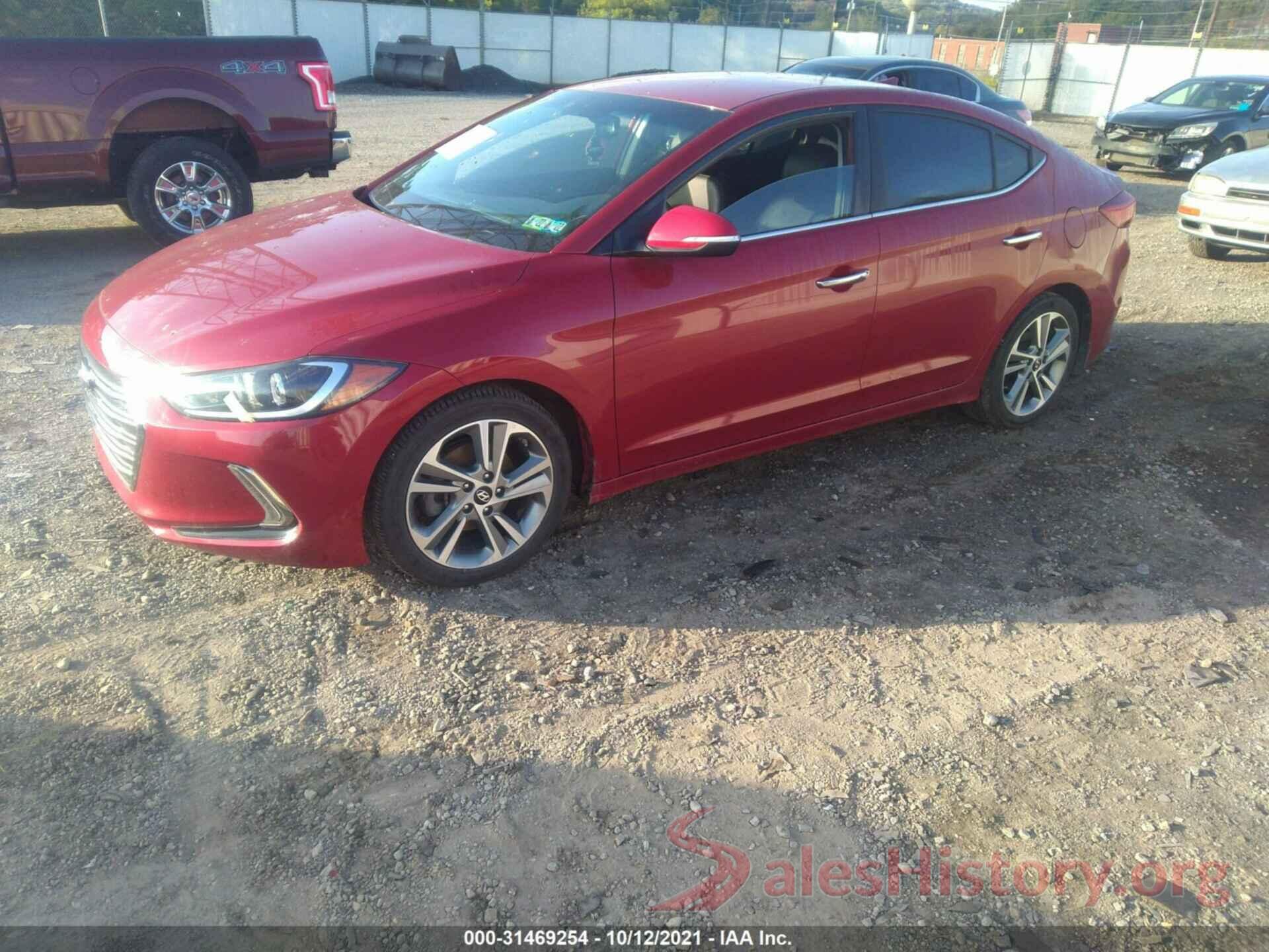 KMHD84LF1HU282070 2017 HYUNDAI ELANTRA