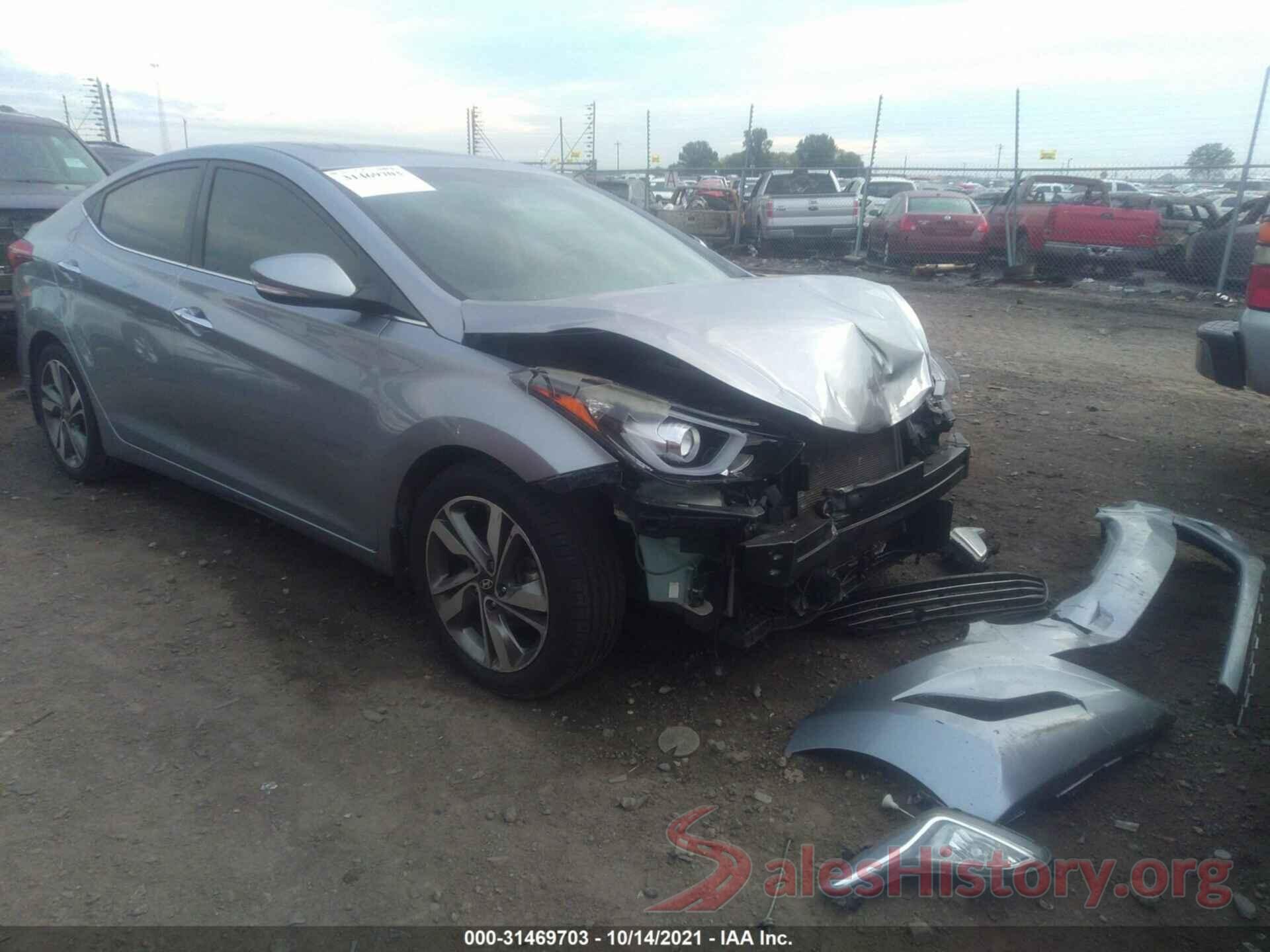 5NPDH4AE6GH662724 2016 HYUNDAI ELANTRA