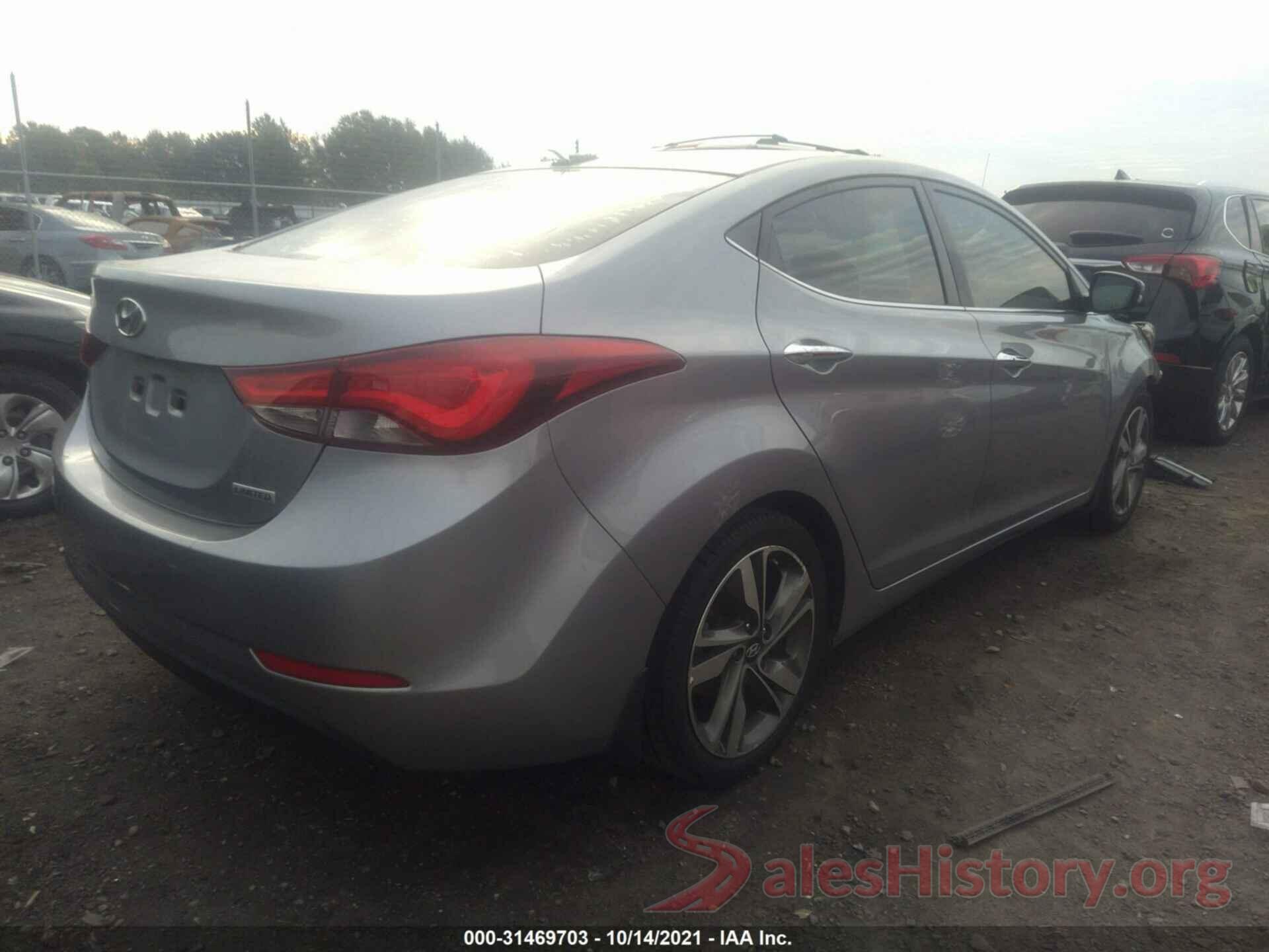 5NPDH4AE6GH662724 2016 HYUNDAI ELANTRA