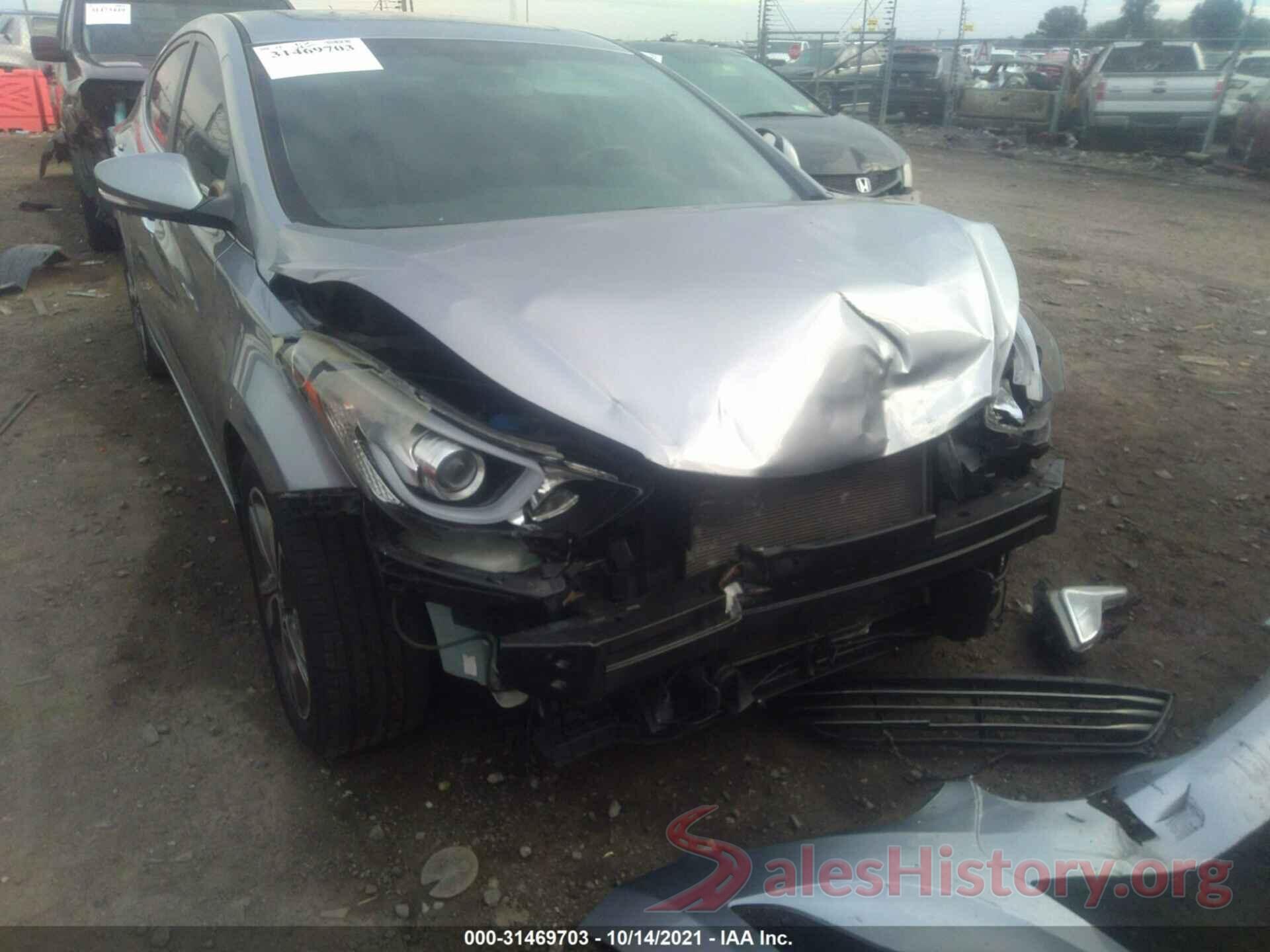 5NPDH4AE6GH662724 2016 HYUNDAI ELANTRA