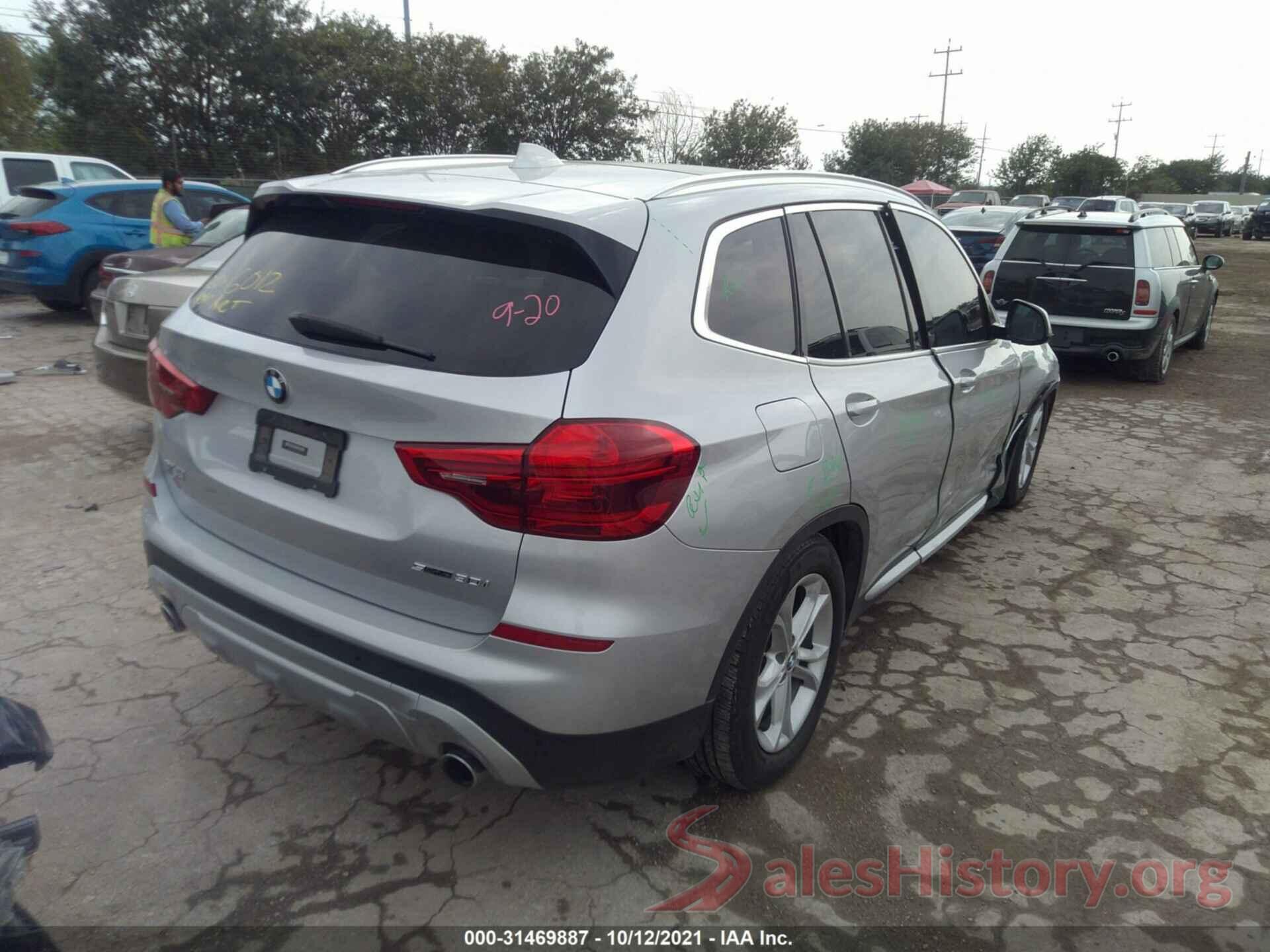 5UXTR7C55KLR44170 2019 BMW X3