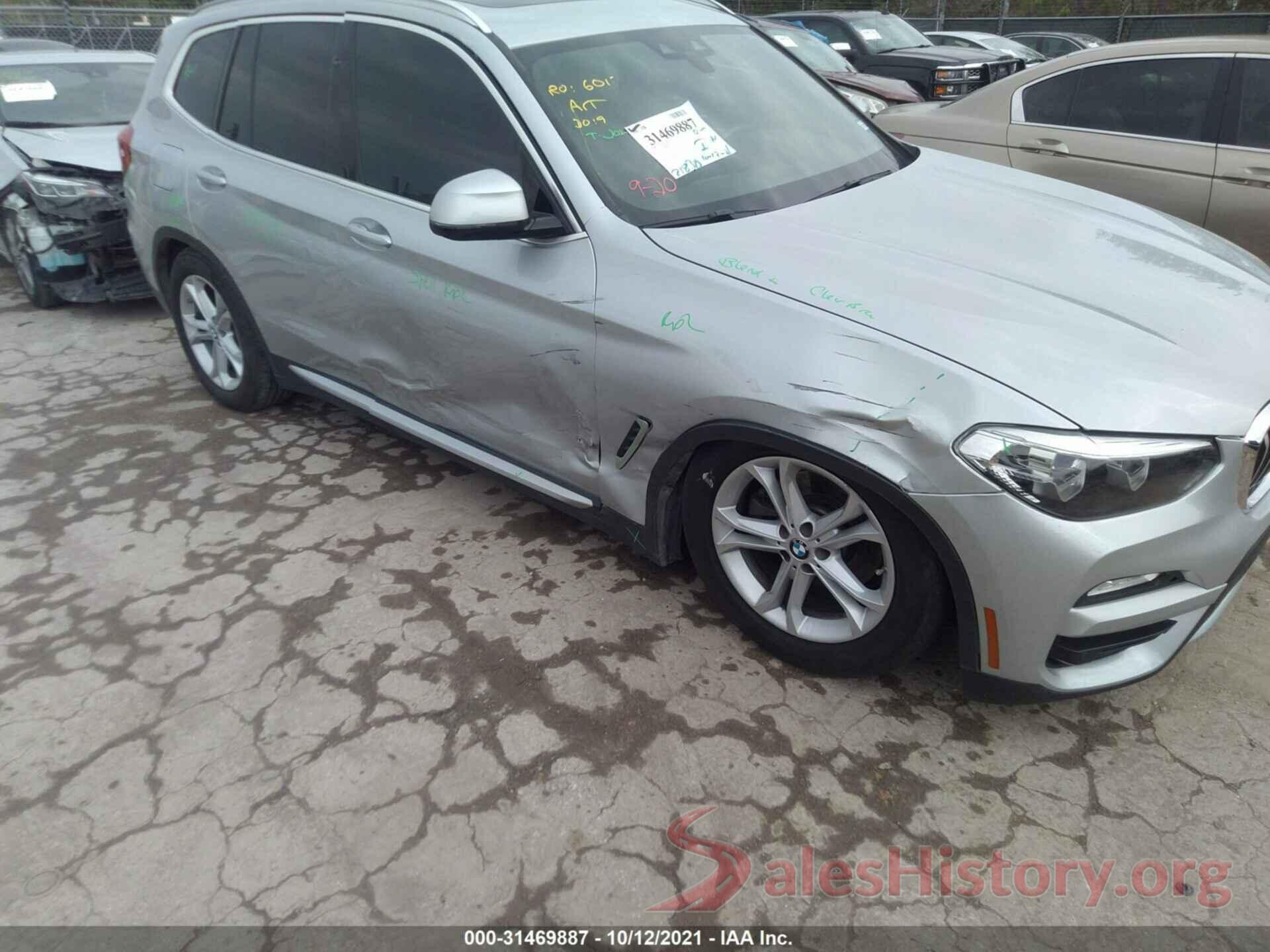 5UXTR7C55KLR44170 2019 BMW X3