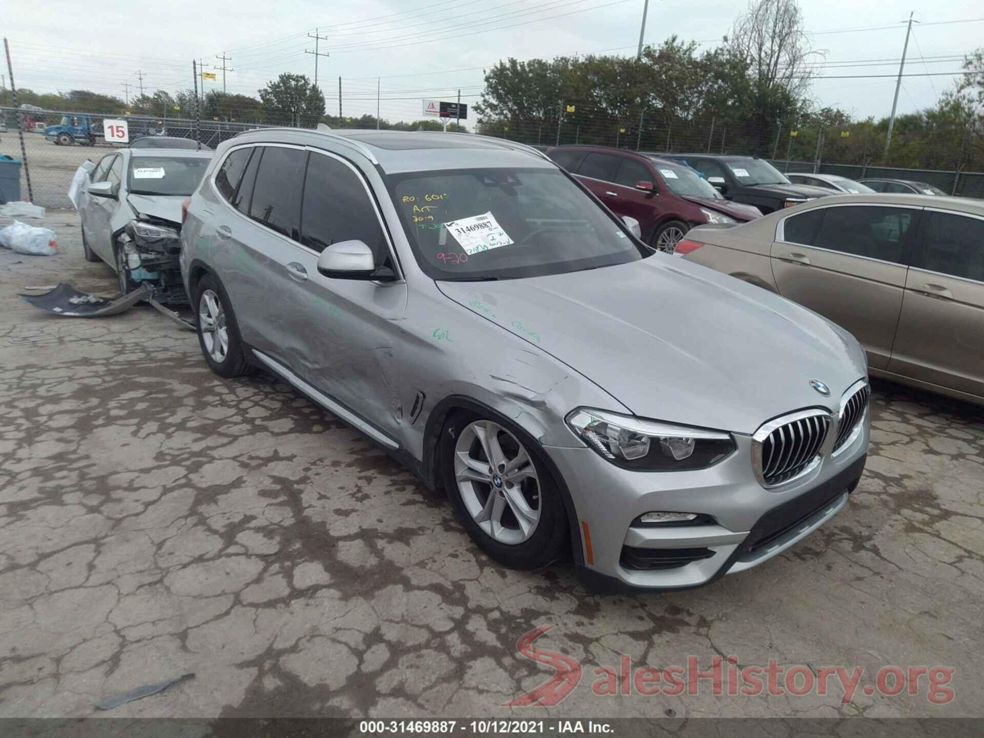 5UXTR7C55KLR44170 2019 BMW X3