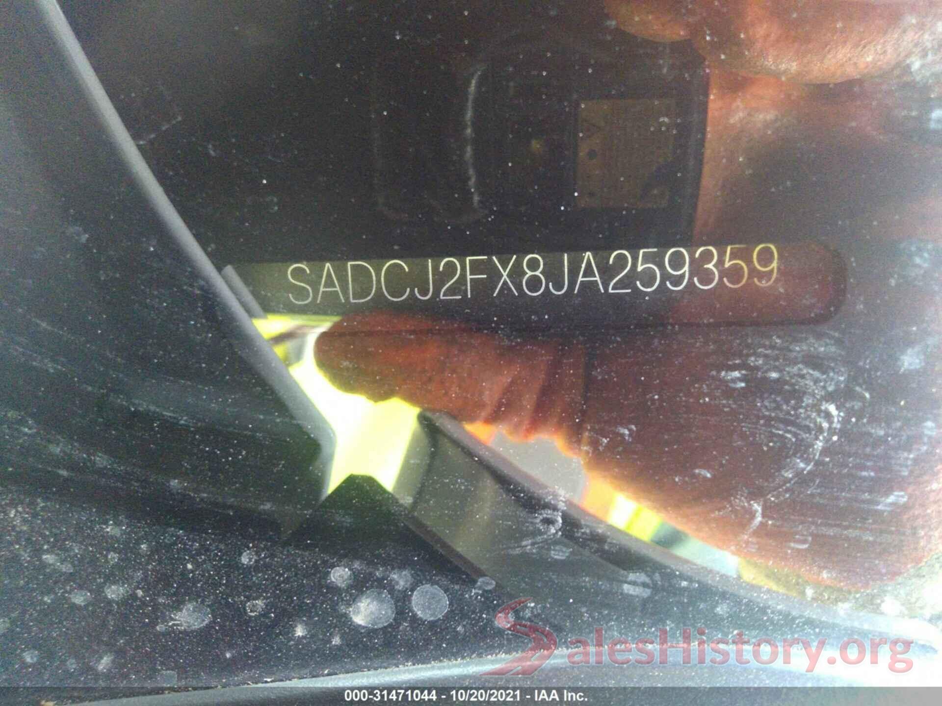 SADCJ2FX8JA259359 2018 JAGUAR F-PACE