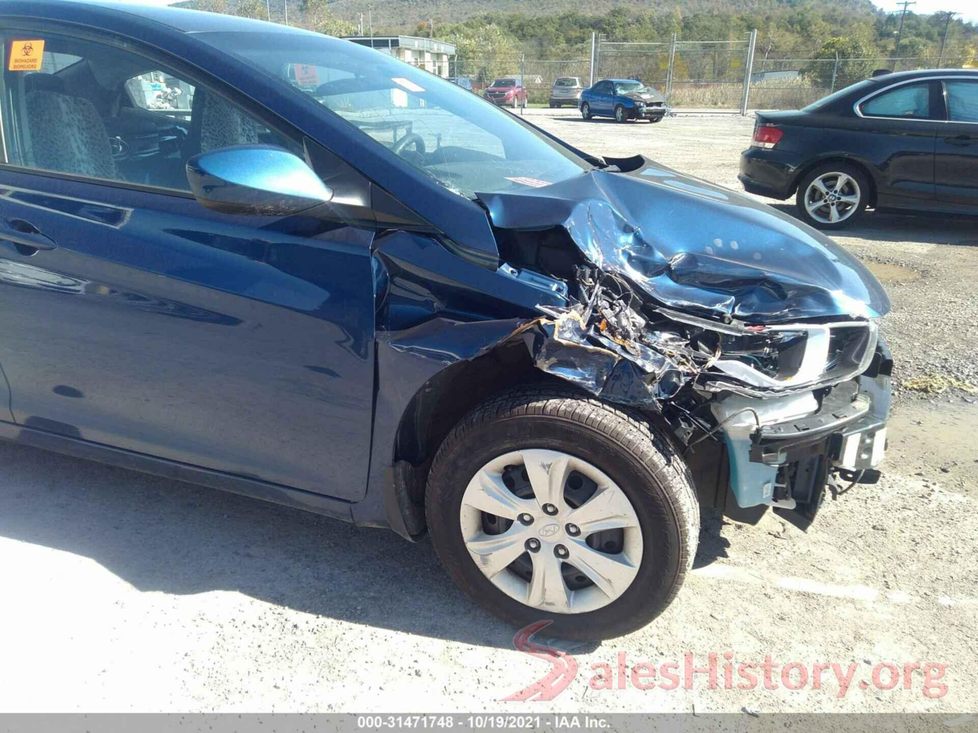 5NPDH4AEXGH749638 2016 HYUNDAI ELANTRA