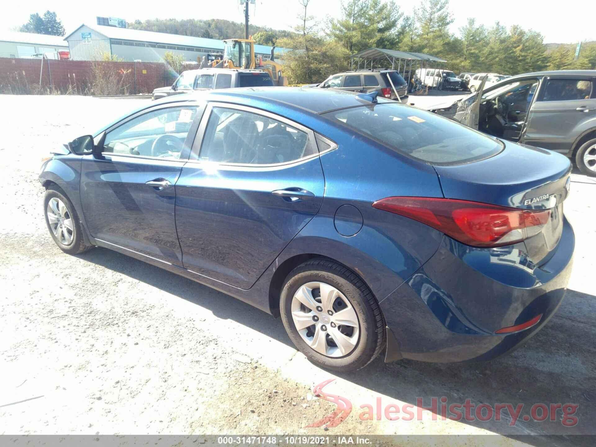 5NPDH4AEXGH749638 2016 HYUNDAI ELANTRA