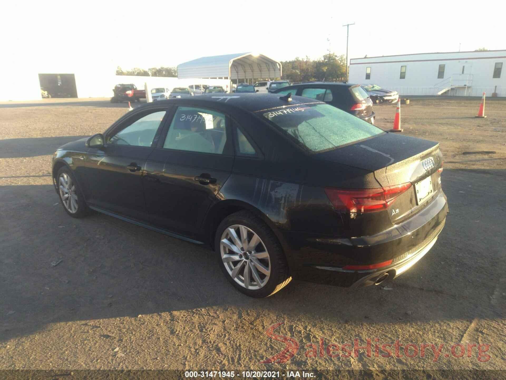 WAUKMAF4XJN019461 2018 AUDI A4