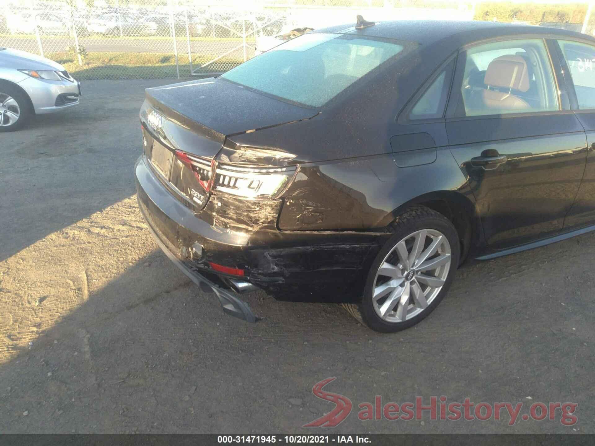 WAUKMAF4XJN019461 2018 AUDI A4