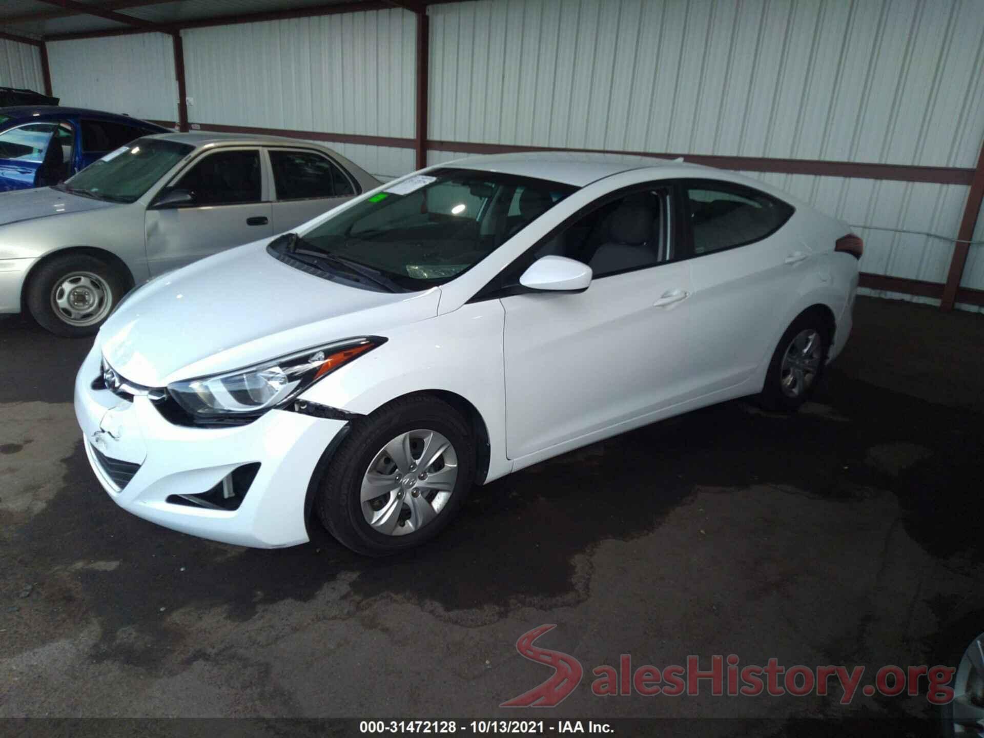 5NPDH4AEXGH744763 2016 HYUNDAI ELANTRA