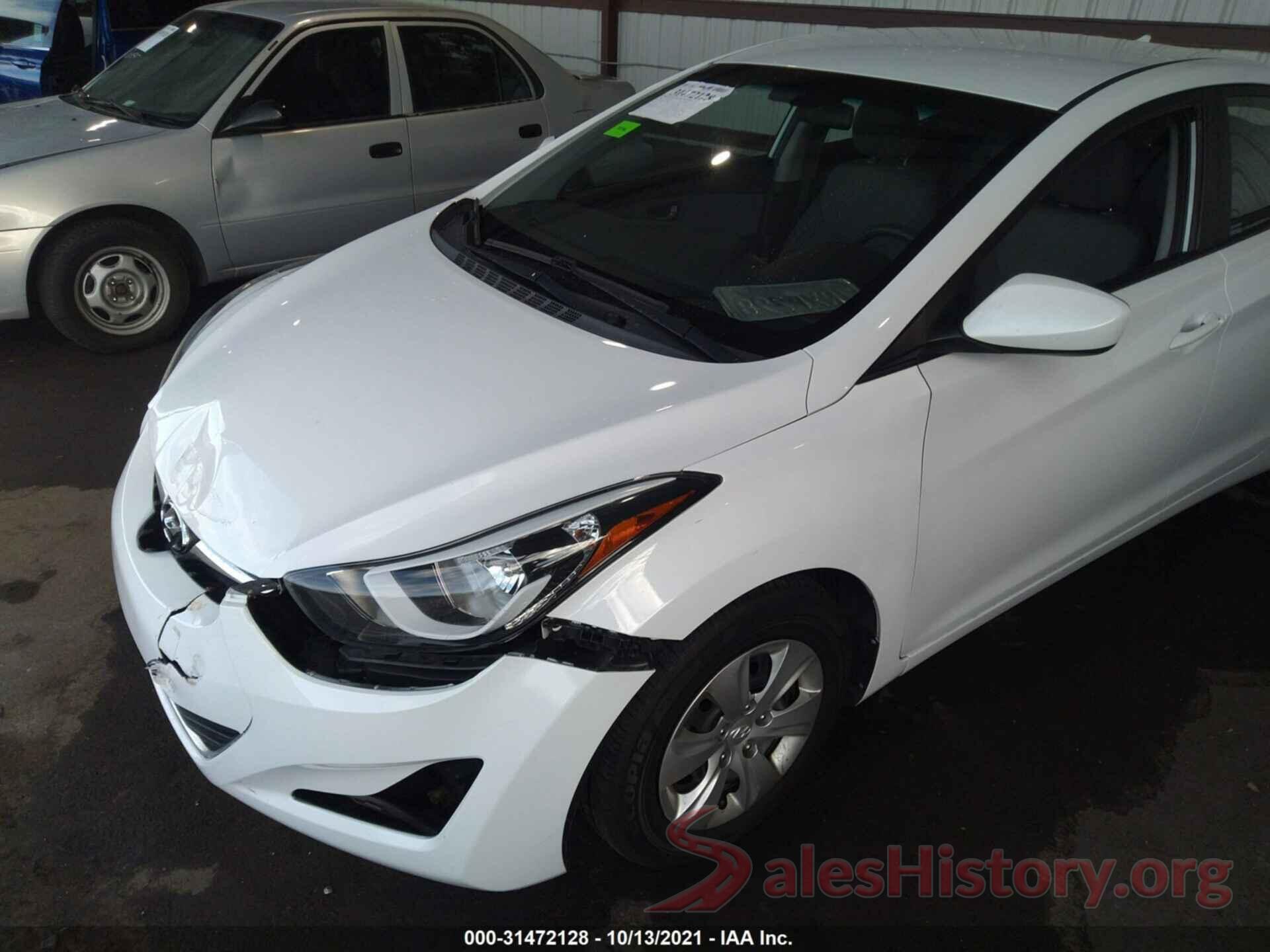 5NPDH4AEXGH744763 2016 HYUNDAI ELANTRA