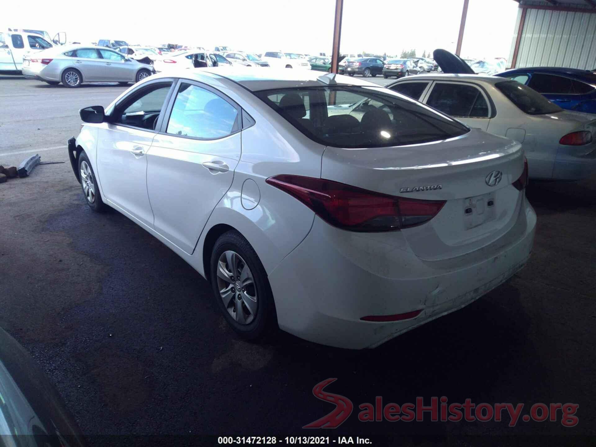 5NPDH4AEXGH744763 2016 HYUNDAI ELANTRA