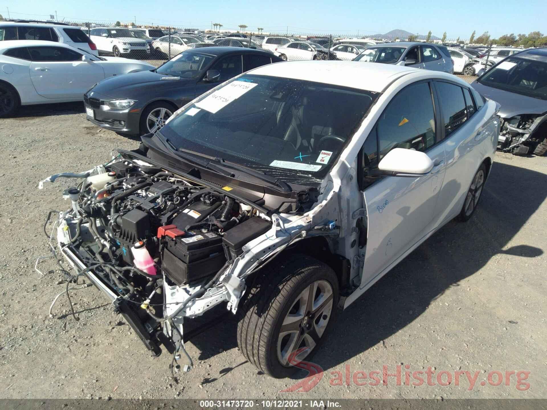 JTDKARFU4G3009913 2016 TOYOTA PRIUS