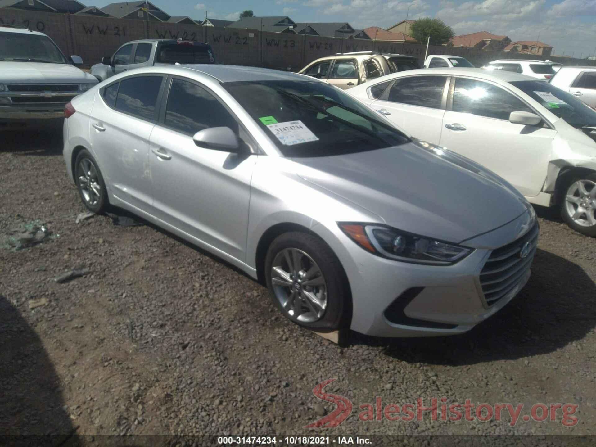 KMHD84LFXJU501985 2018 HYUNDAI ELANTRA