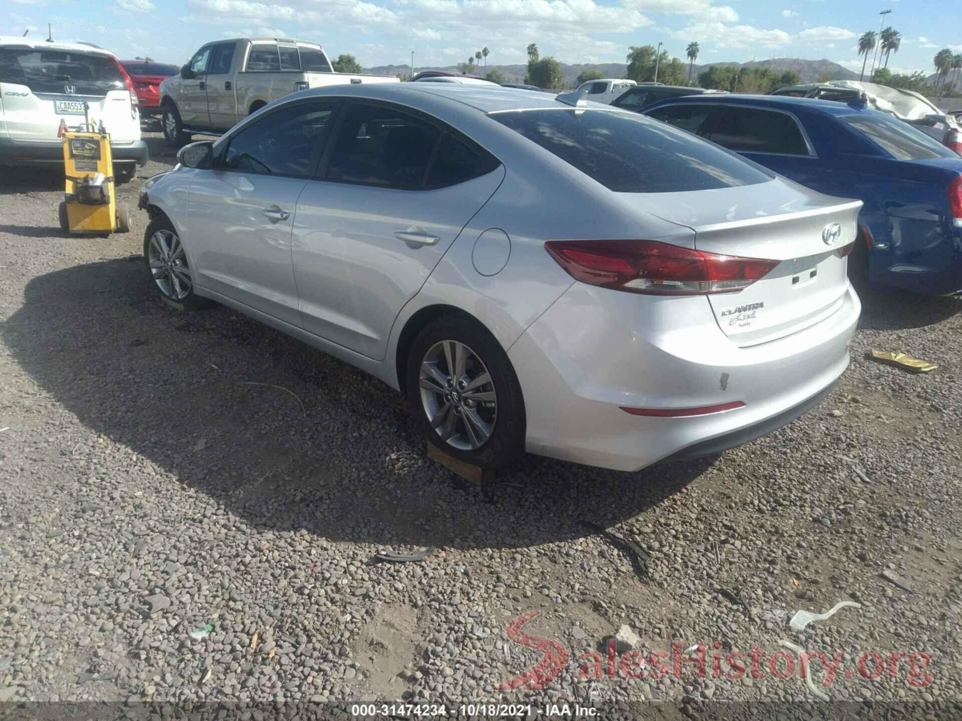 KMHD84LFXJU501985 2018 HYUNDAI ELANTRA