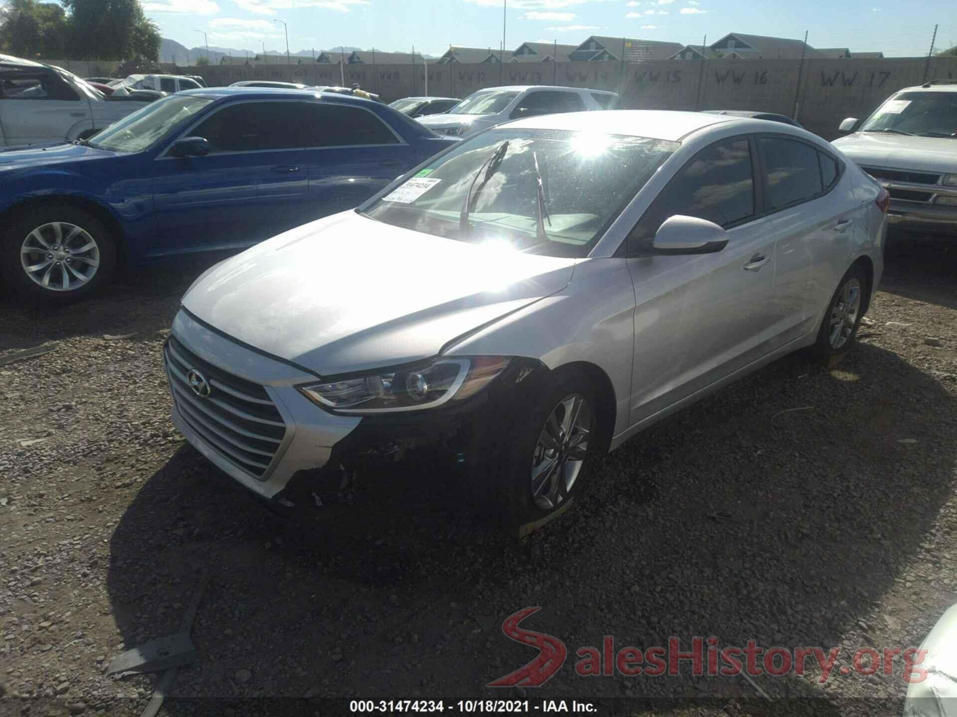 KMHD84LFXJU501985 2018 HYUNDAI ELANTRA