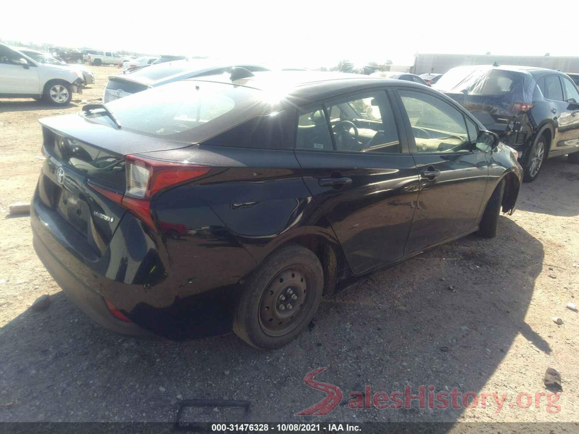 JTDKARFU9L3109919 2020 TOYOTA PRIUS