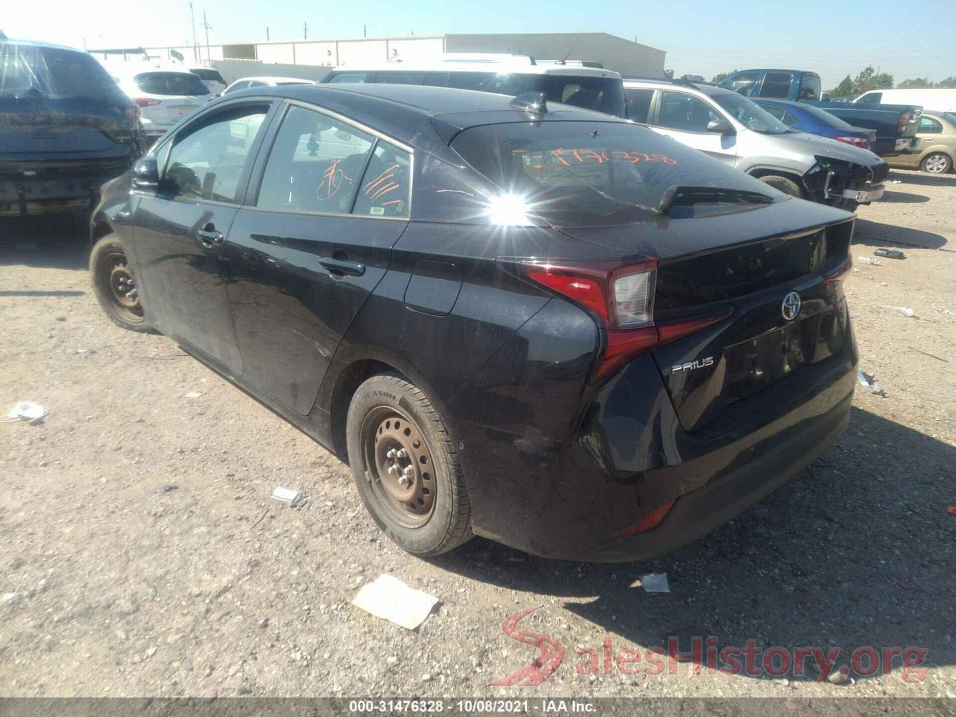 JTDKARFU9L3109919 2020 TOYOTA PRIUS