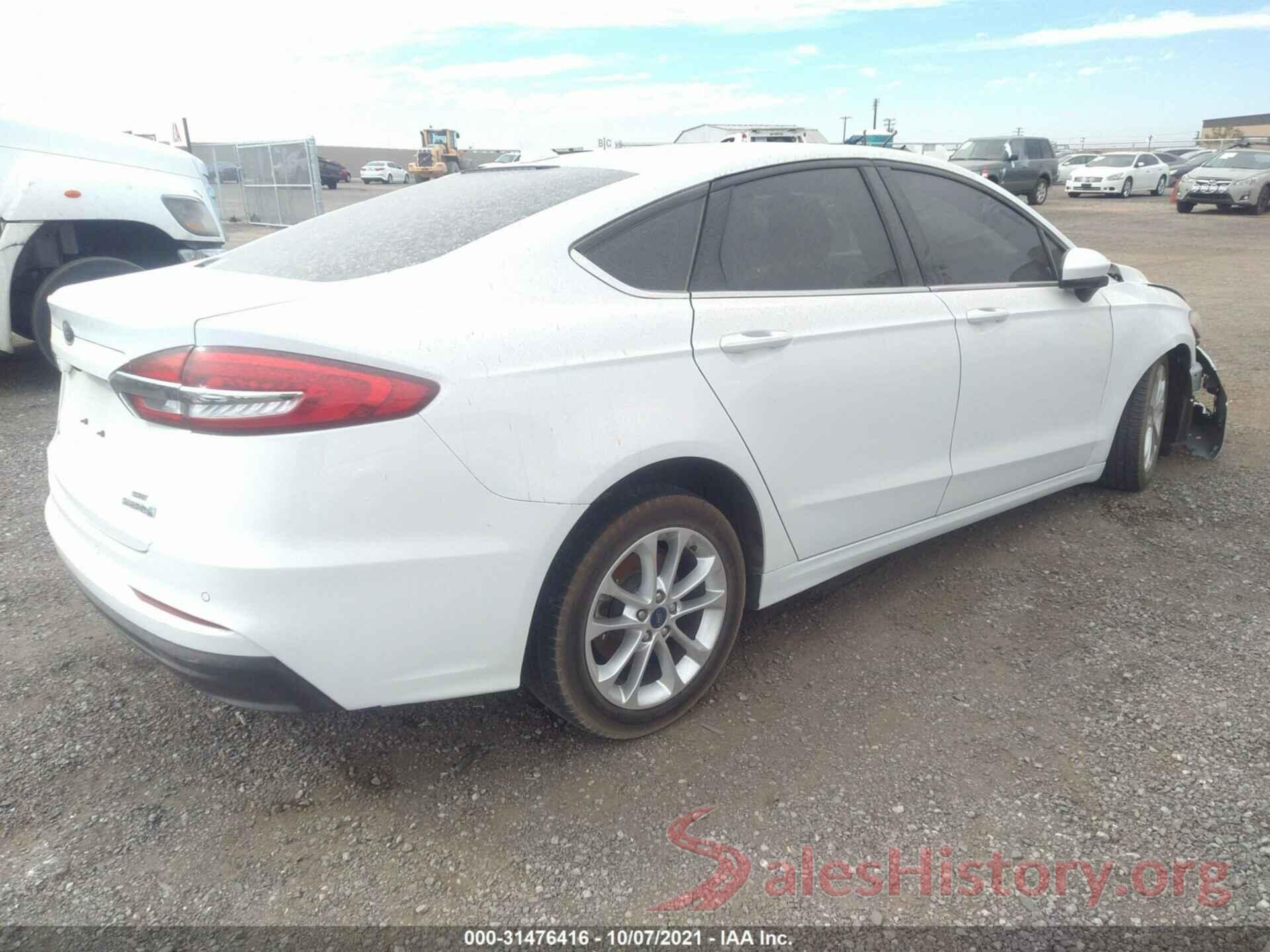 3FA6P0LU8KR200573 2019 FORD FUSION HYBRID