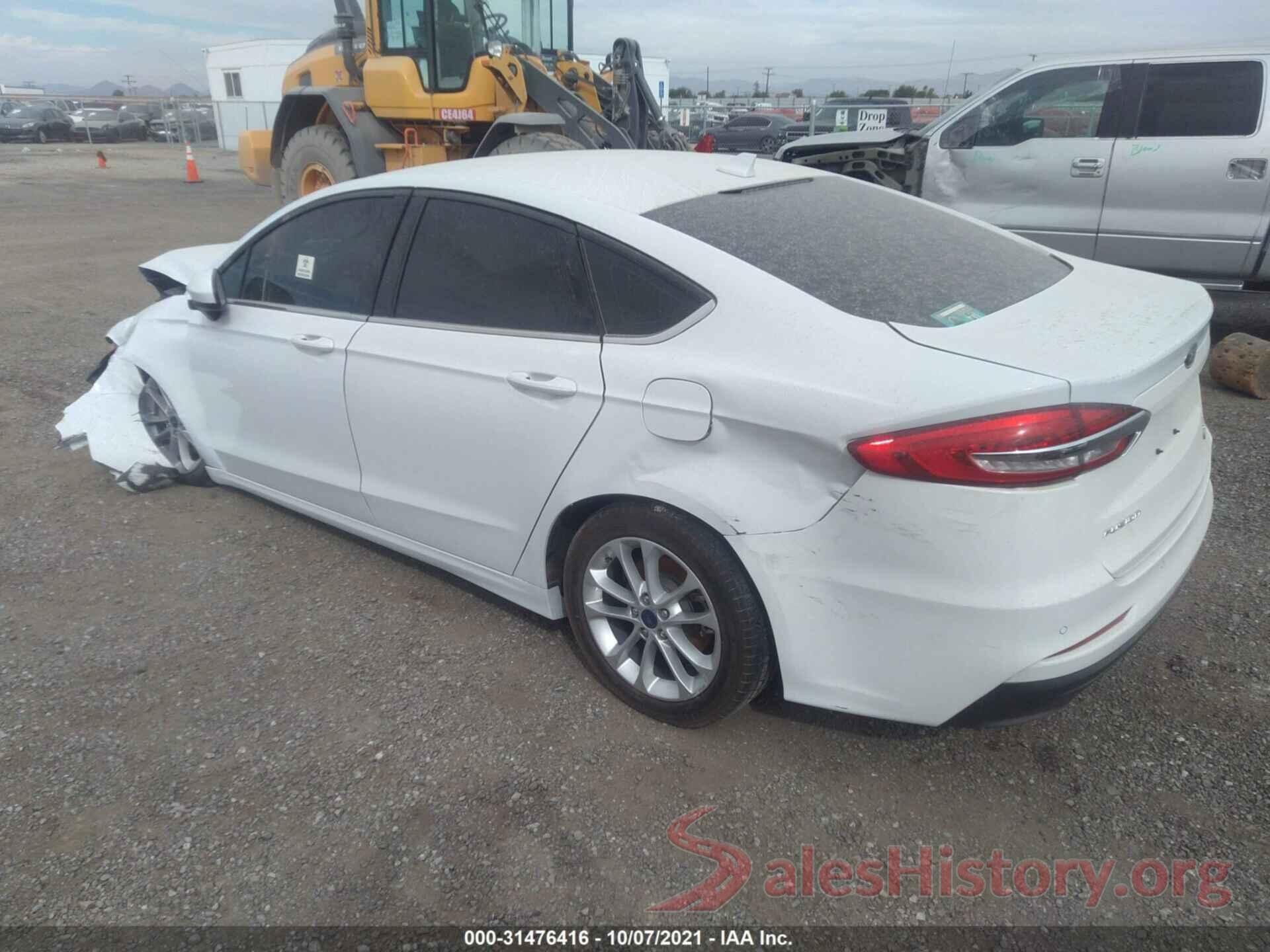 3FA6P0LU8KR200573 2019 FORD FUSION HYBRID