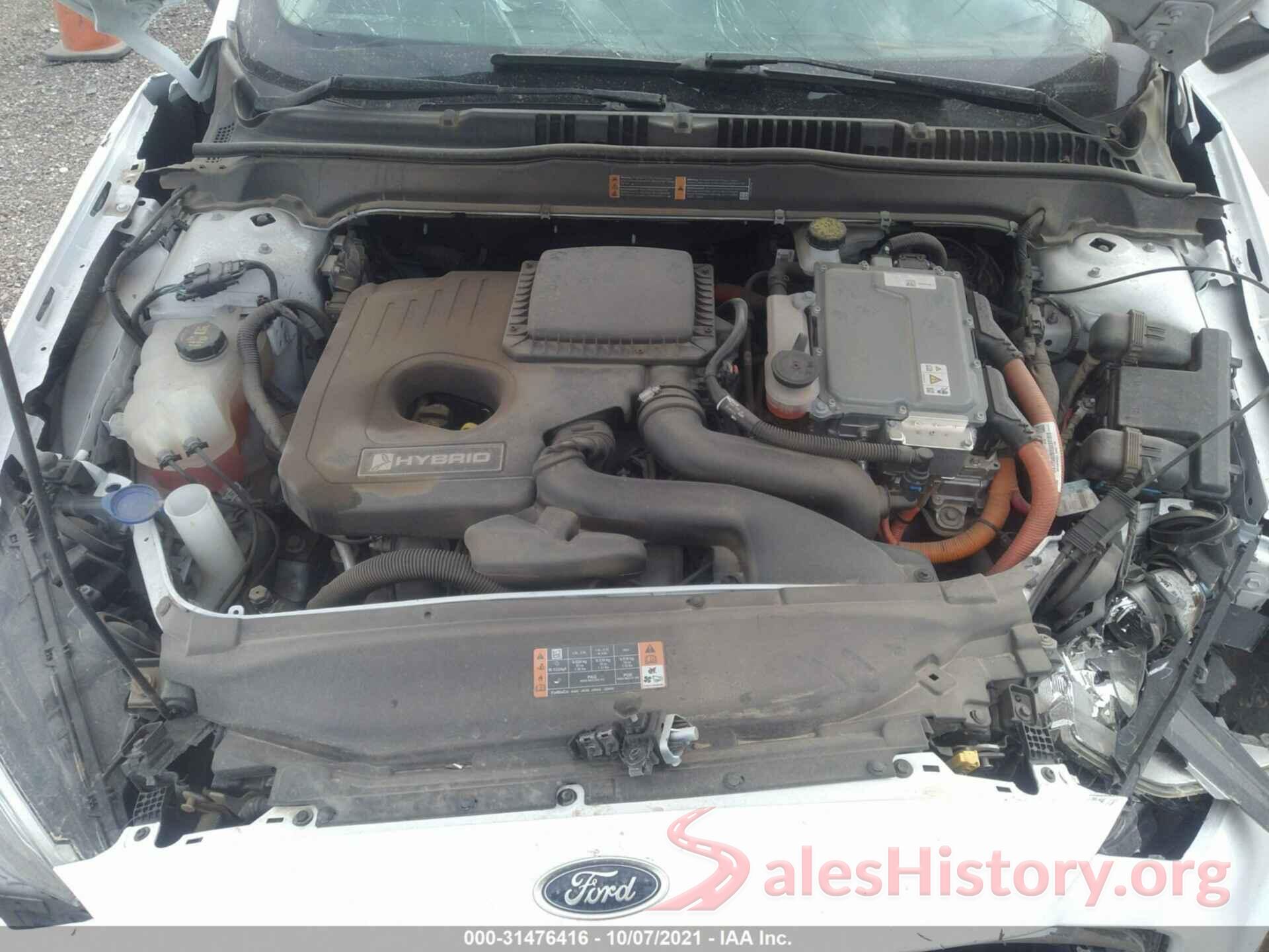 3FA6P0LU8KR200573 2019 FORD FUSION HYBRID