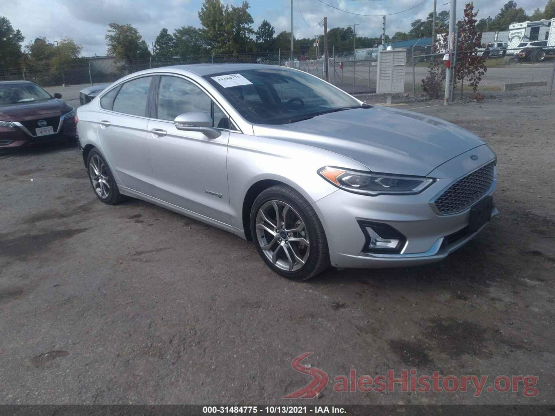 3FA6P0RU0KR190922 2019 FORD FUSION HYBRID