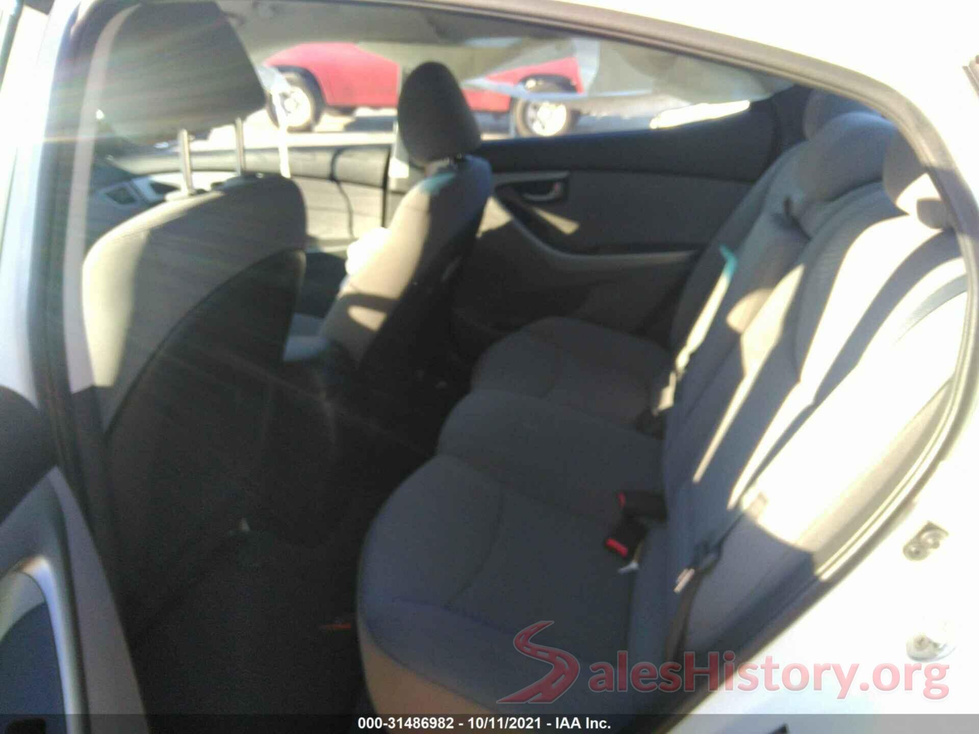 5NPDH4AE9GH750411 2016 HYUNDAI ELANTRA