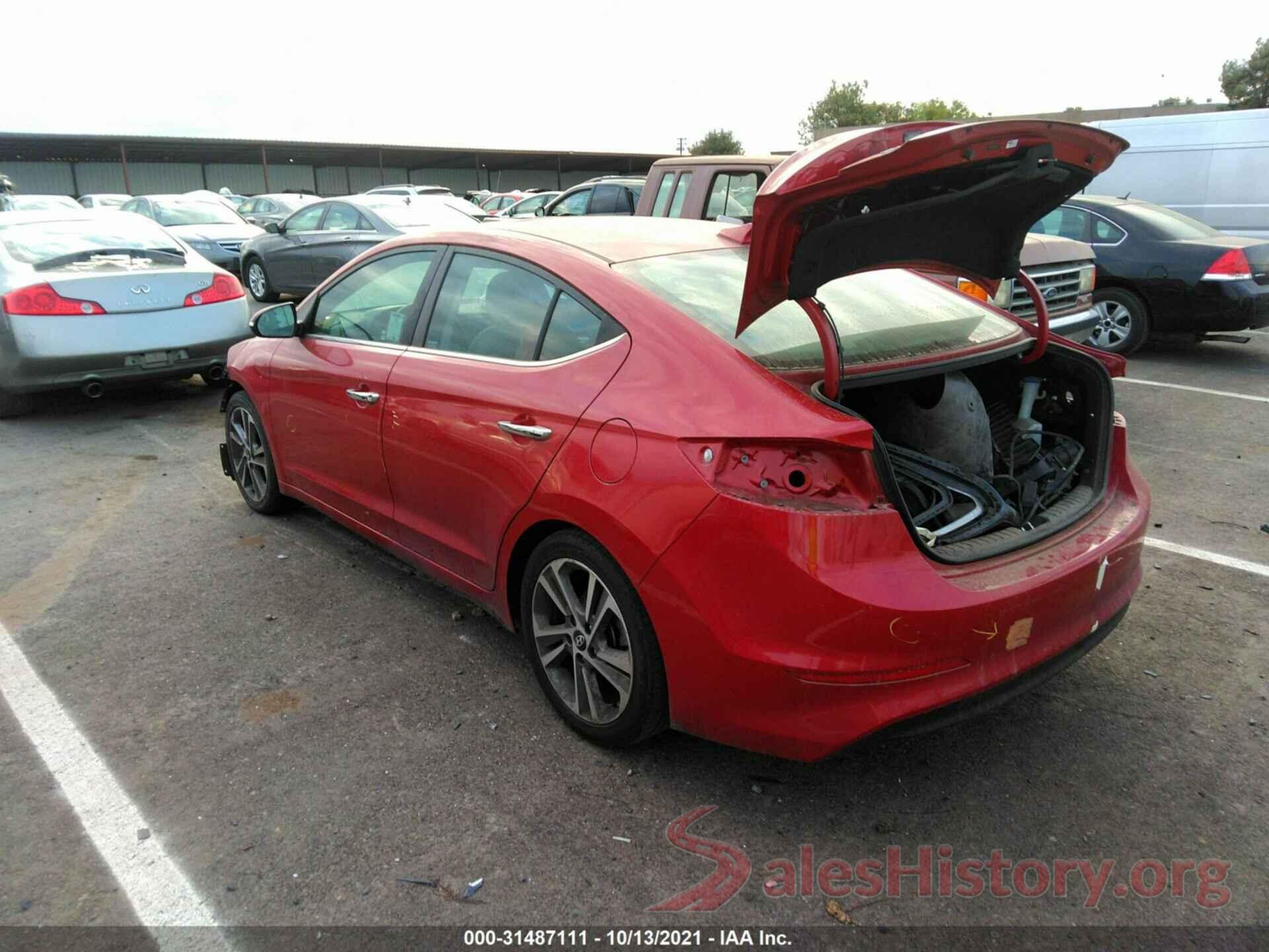 5NPD84LF7HH014168 2017 HYUNDAI ELANTRA