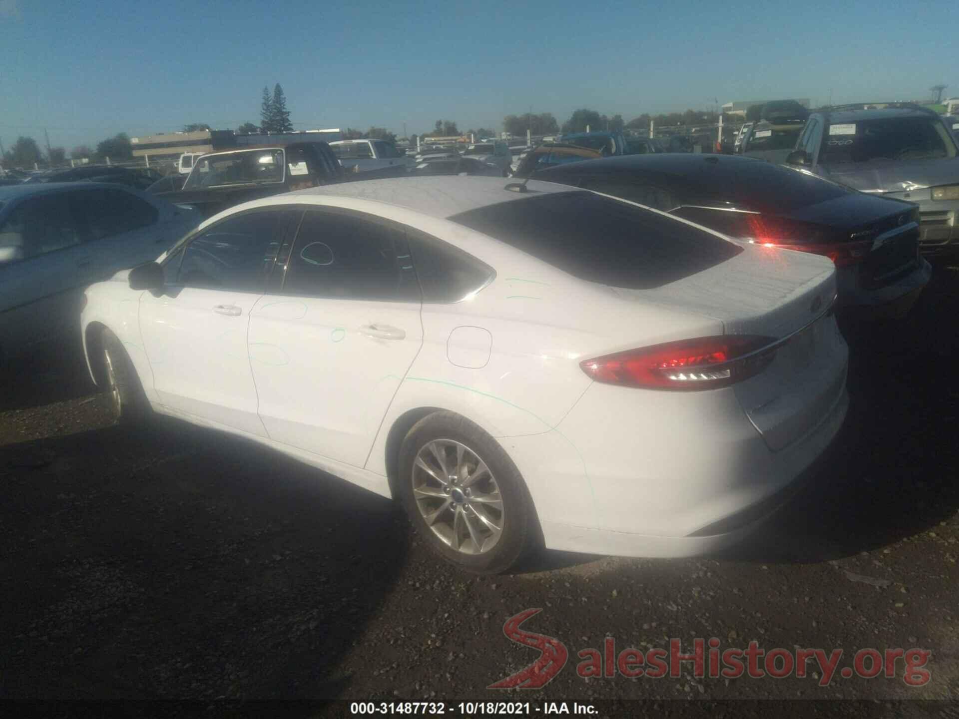 3FA6P0HD1HR255660 2017 FORD FUSION