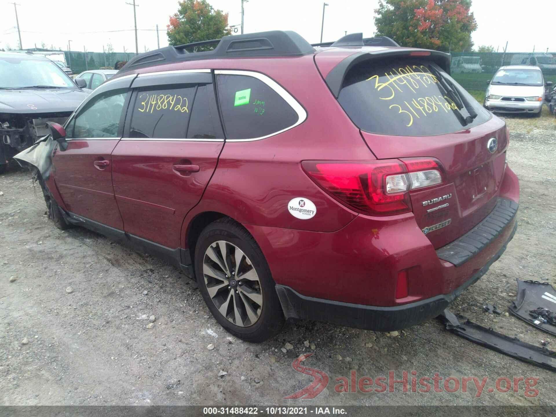 4S4BSANC7H3367785 2017 SUBARU OUTBACK