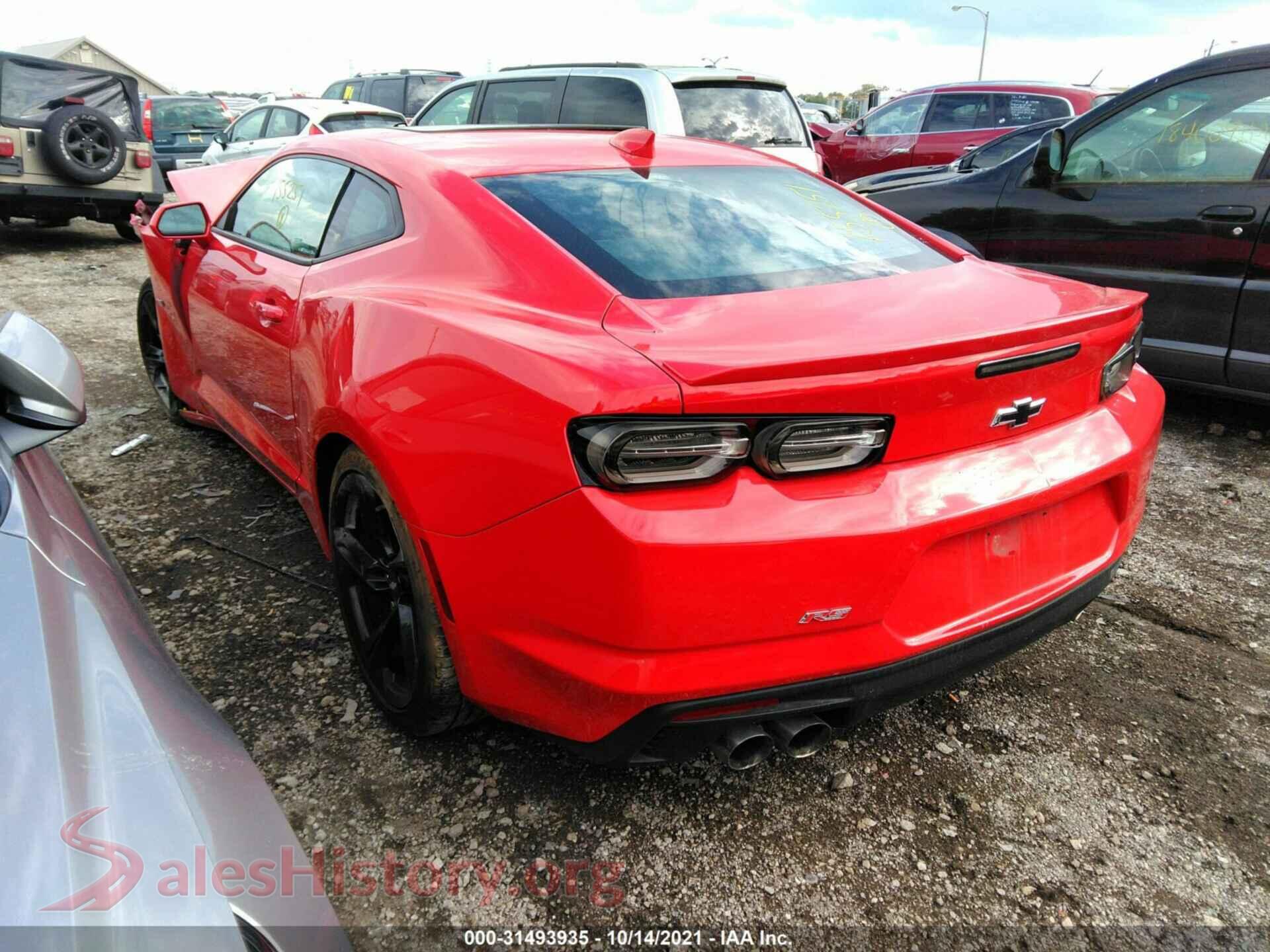 2019 CHEVROLET CAMARO VIN 1G1FB1RS5K0155251, driver side view