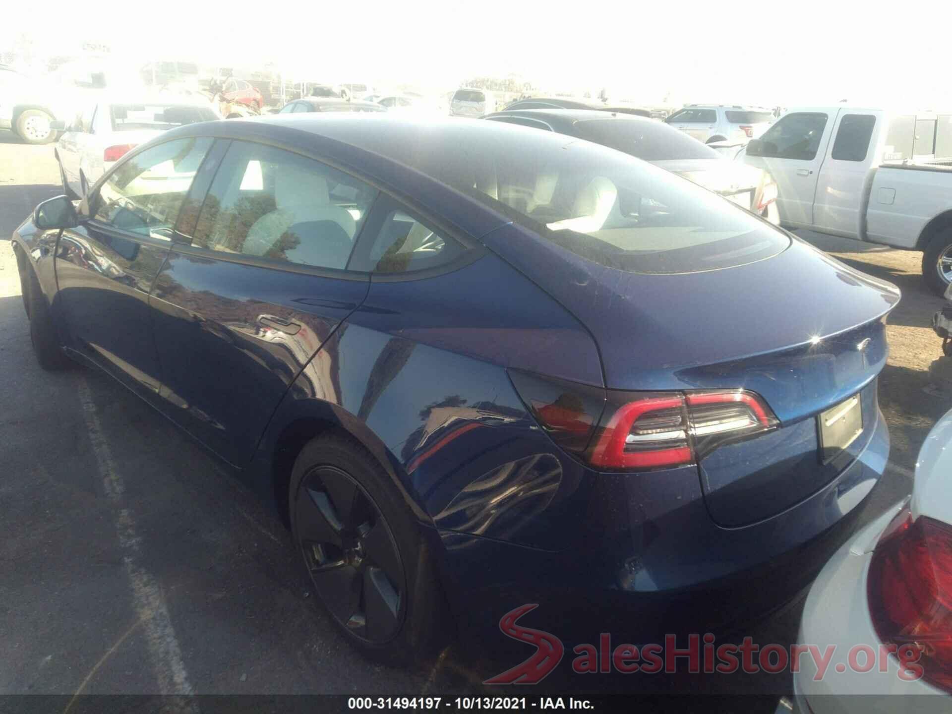 5YJ3E1EA1MF987432 2021 TESLA MODEL 3