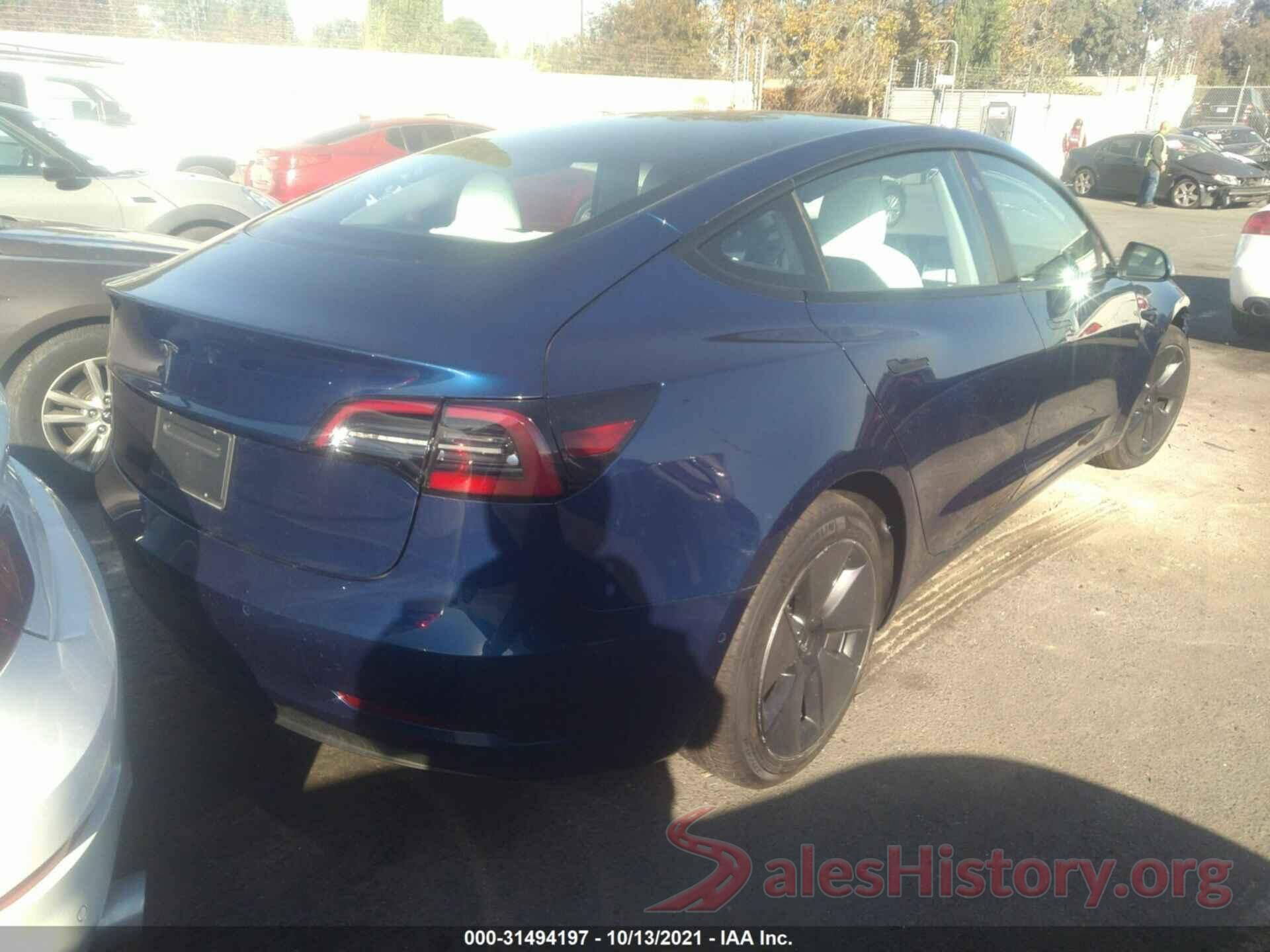 5YJ3E1EA1MF987432 2021 TESLA MODEL 3