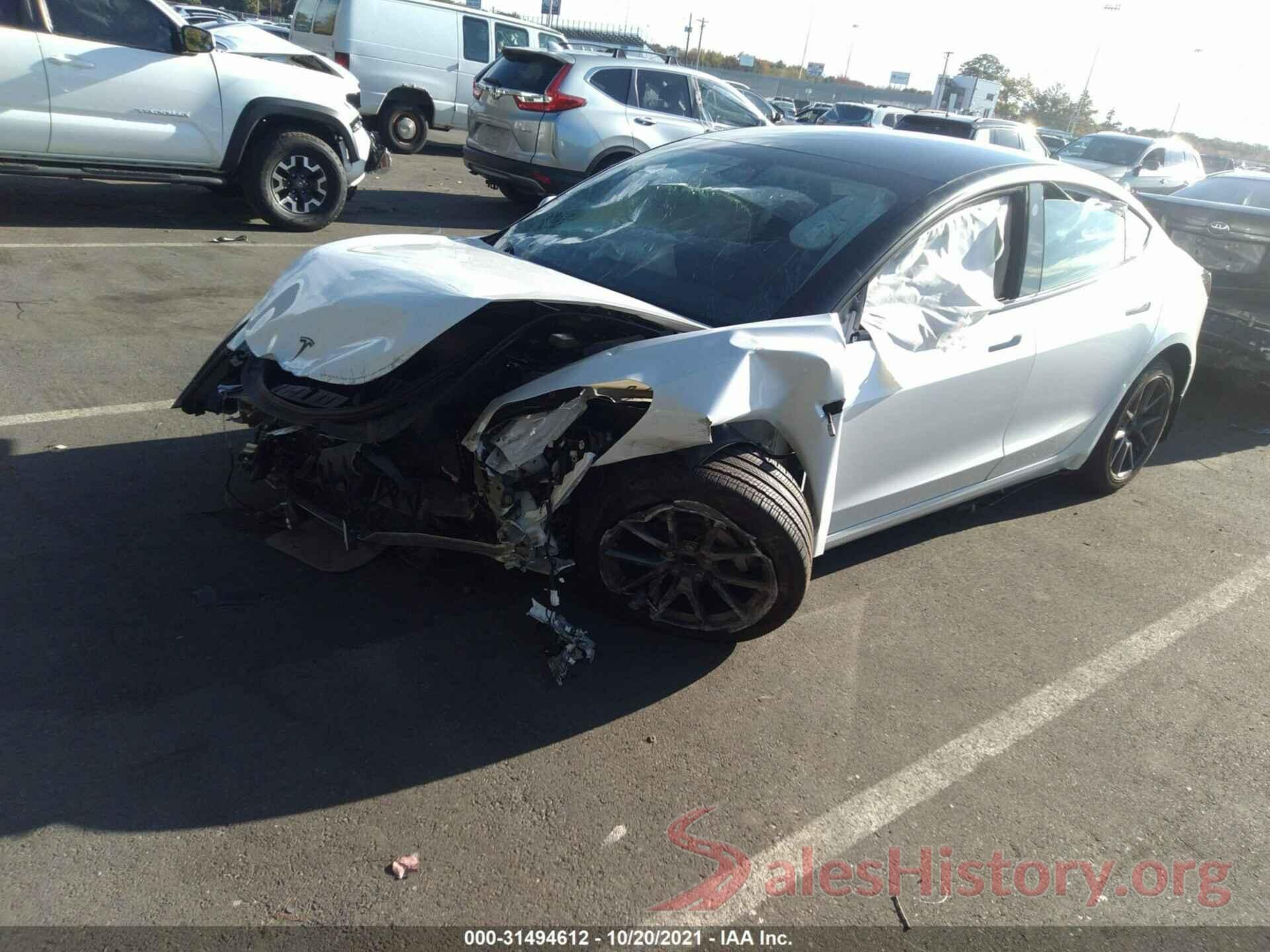 5YJ3E1EA0MF852104 2021 TESLA MODEL 3