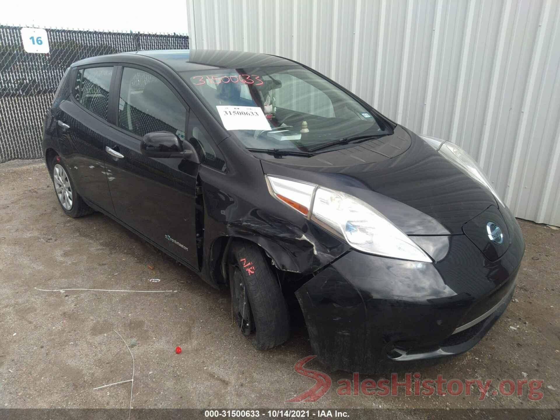 1N4AZ0CP2EC339020 2014 NISSAN LEAF