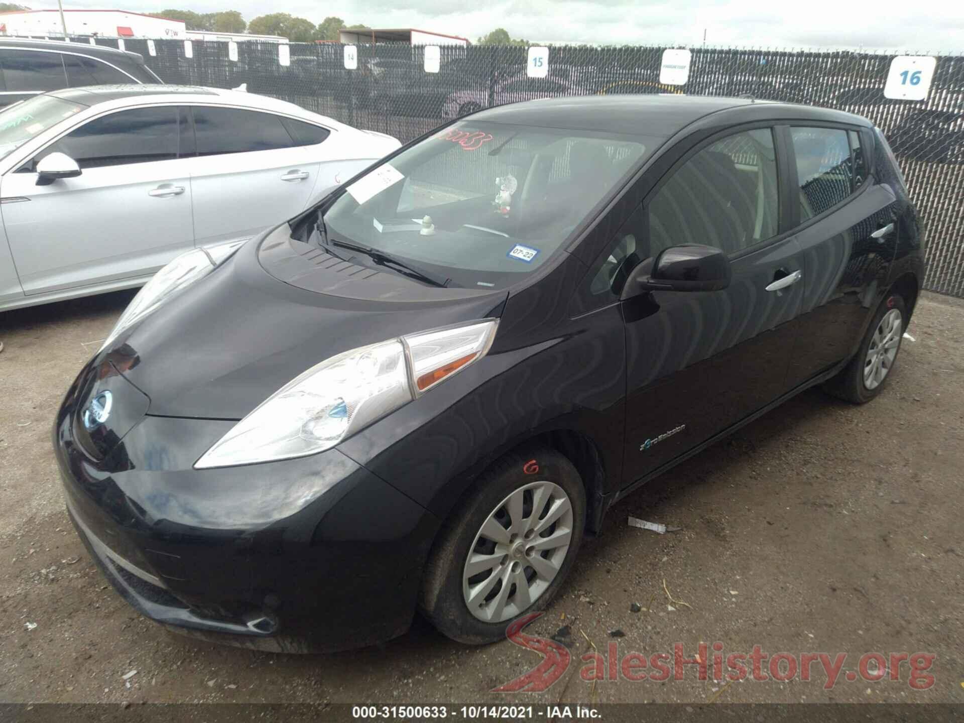 1N4AZ0CP2EC339020 2014 NISSAN LEAF