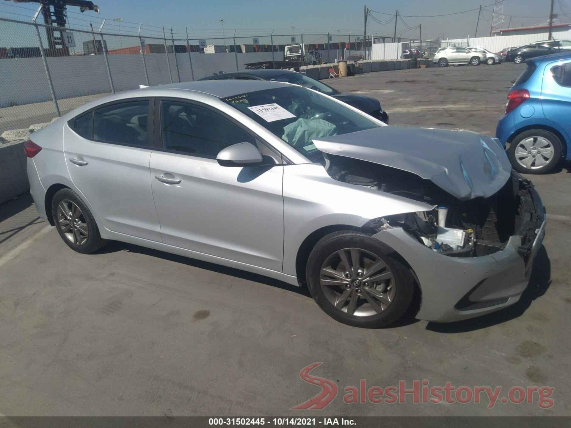 5NPD84LF0JH295333 2018 HYUNDAI ELANTRA