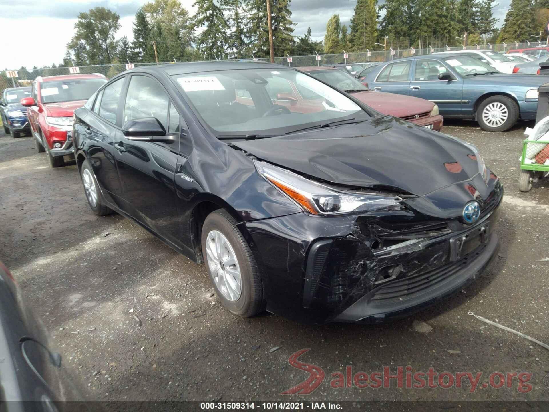 JTDKAMFU0M3146569 2021 TOYOTA PRIUS