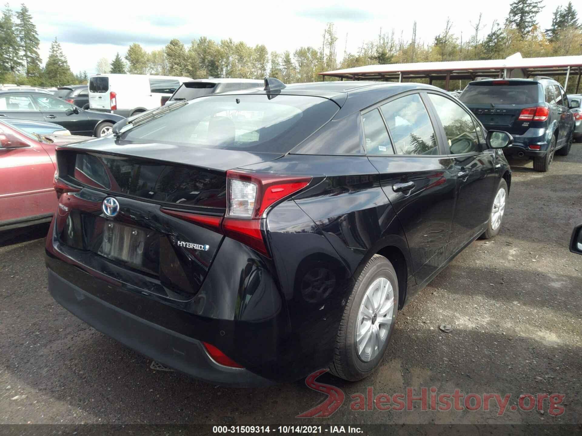 JTDKAMFU0M3146569 2021 TOYOTA PRIUS