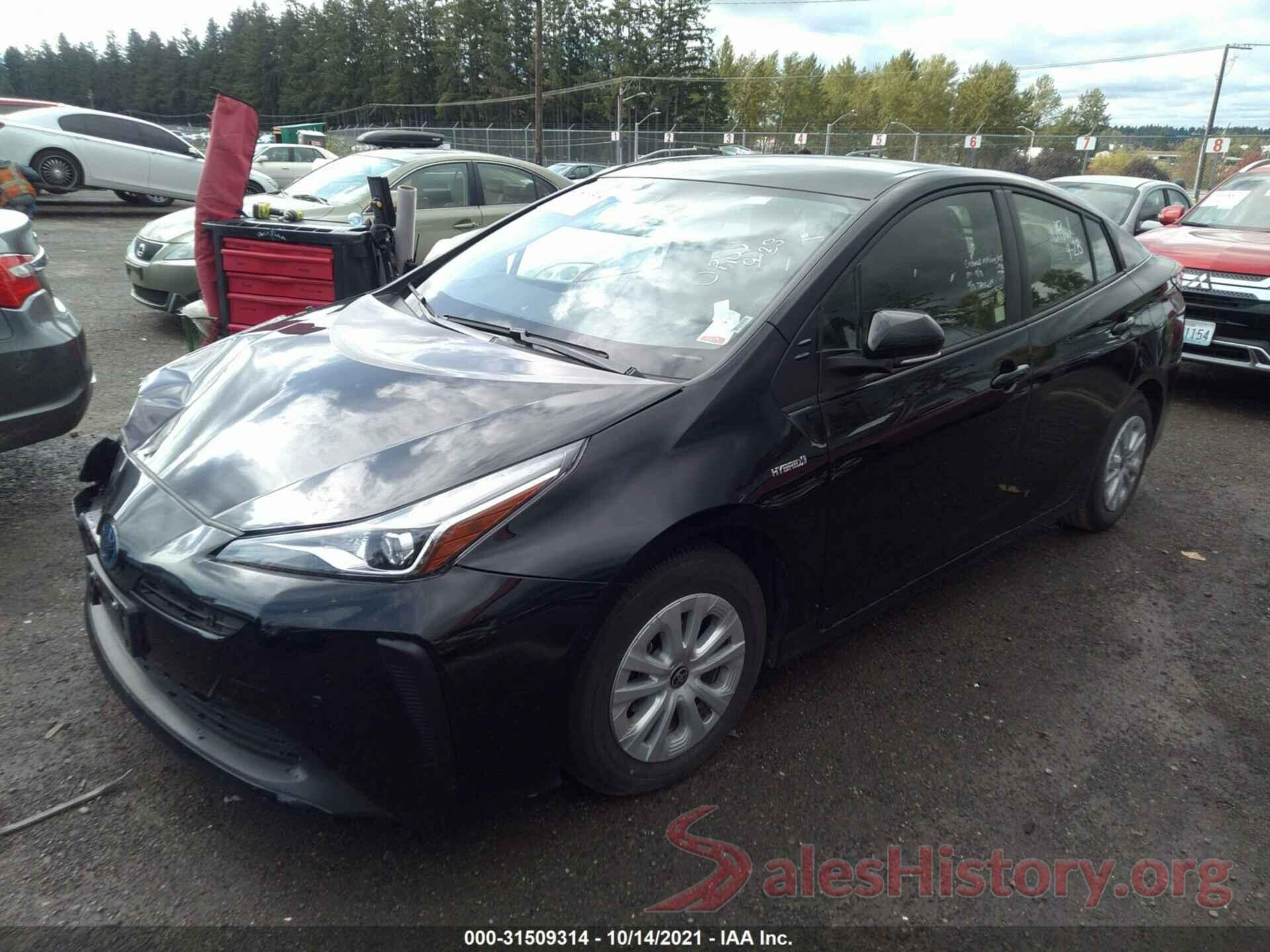 JTDKAMFU0M3146569 2021 TOYOTA PRIUS