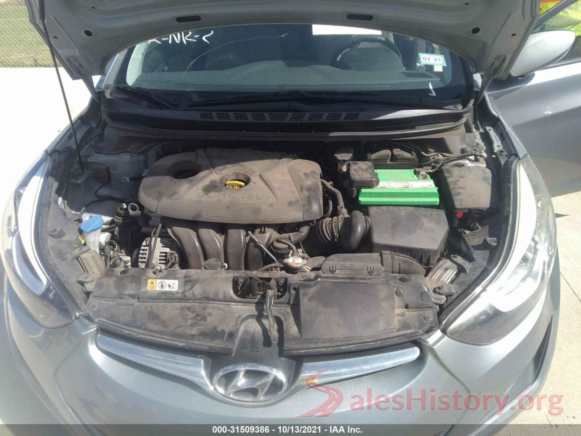 5NPDH4AE0GH690325 2016 HYUNDAI ELANTRA