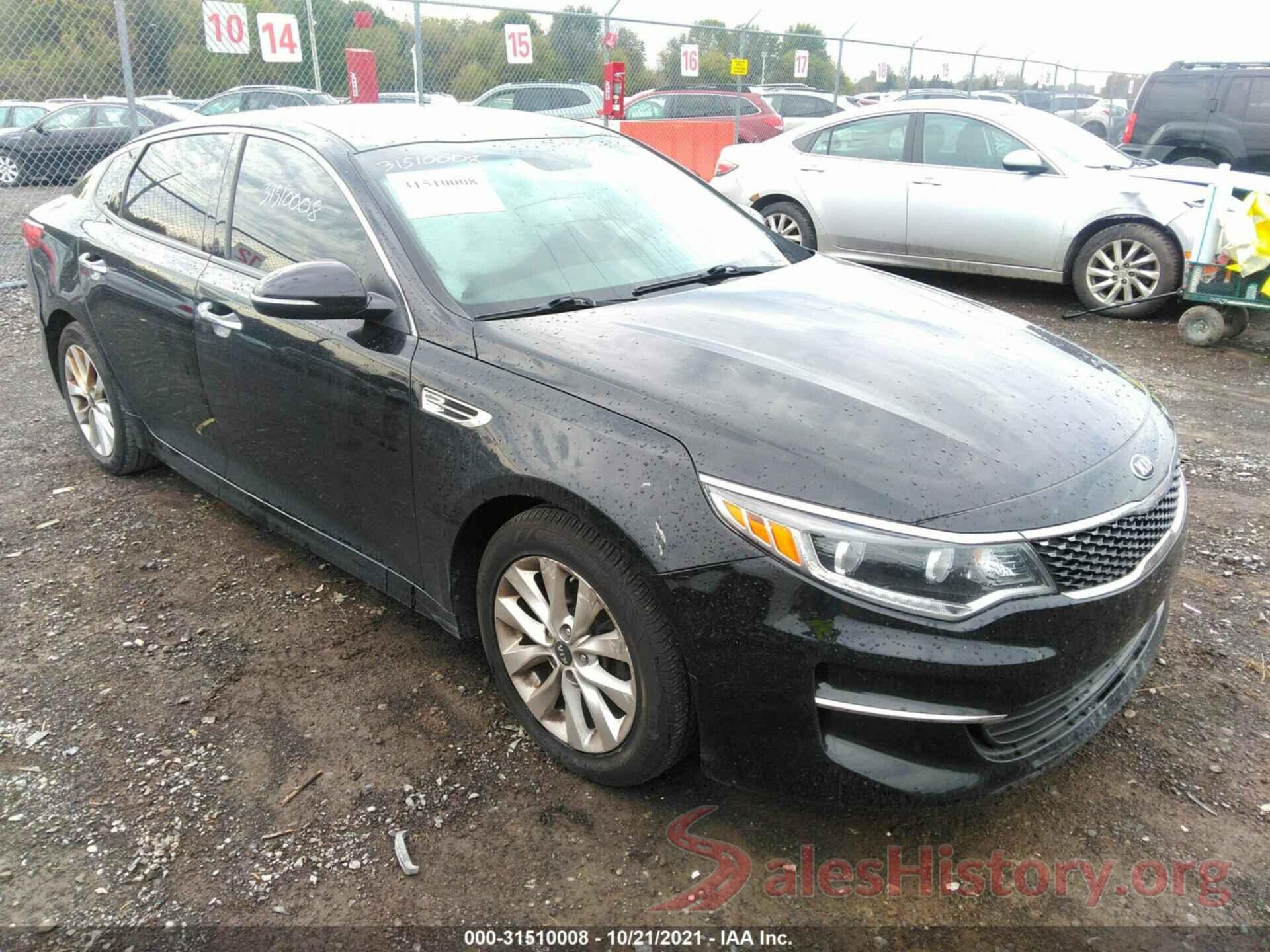 5XXGU4L33GG085117 2016 KIA OPTIMA