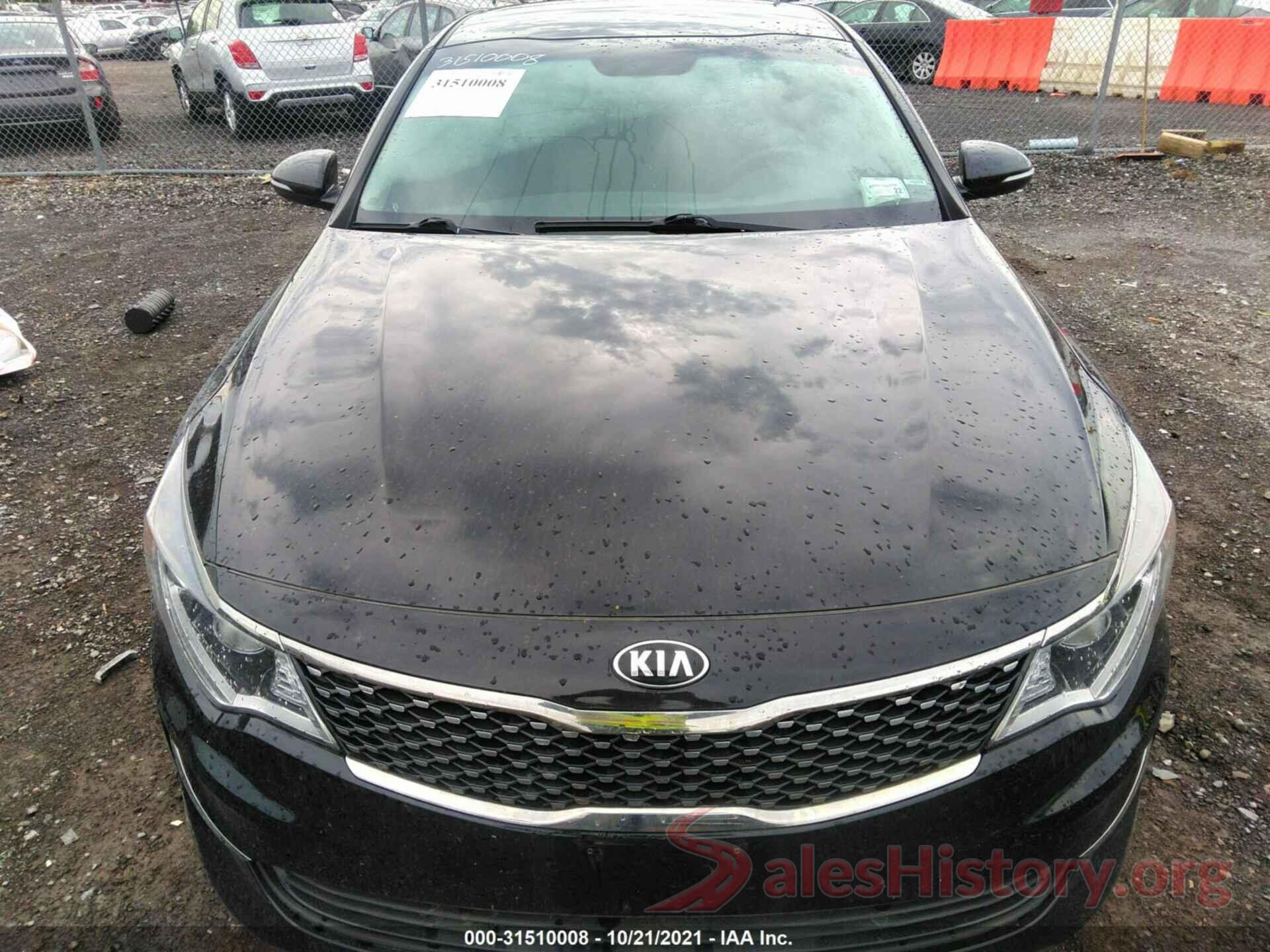 5XXGU4L33GG085117 2016 KIA OPTIMA