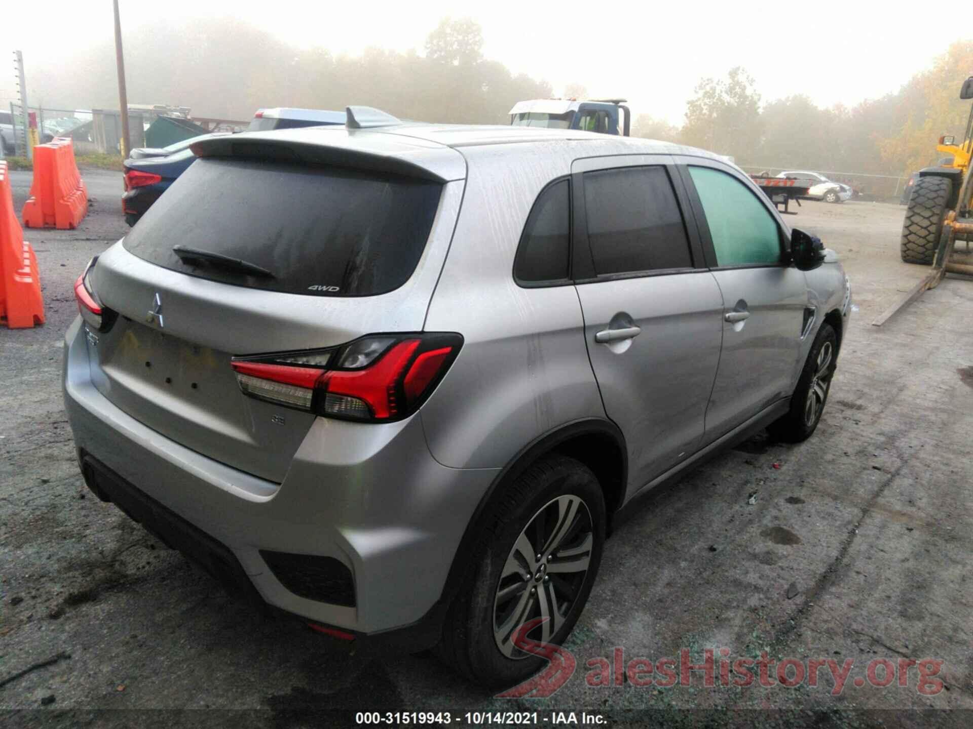 JA4AR3AU9LU024723 2020 MITSUBISHI OUTLANDER SPORT