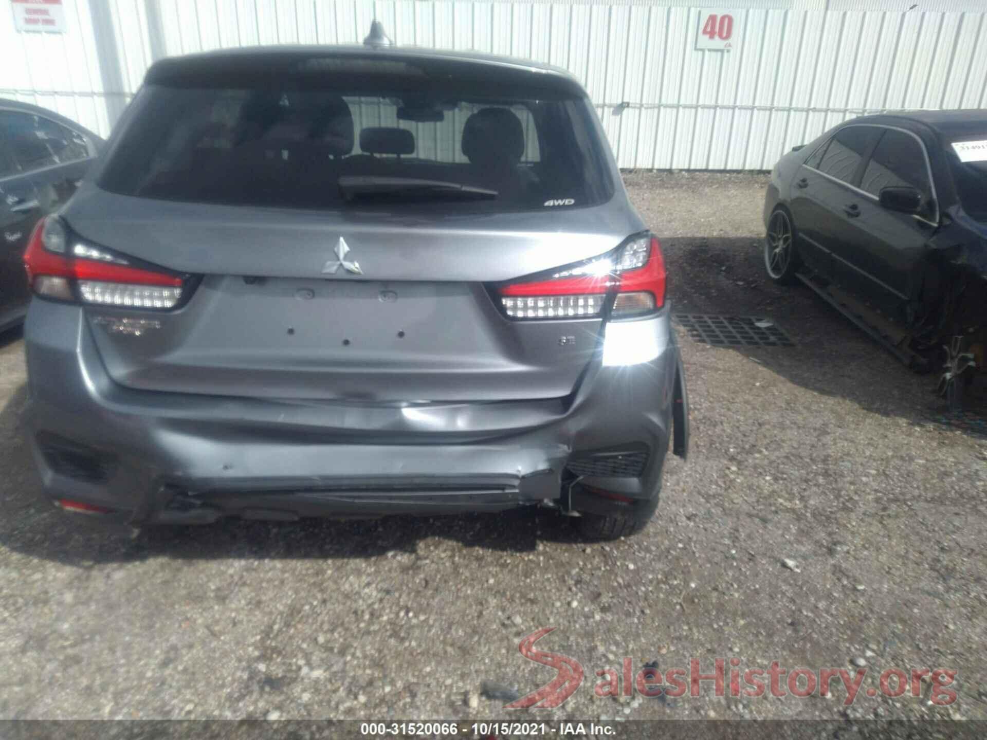 JA4ARUAU7MU028955 2021 MITSUBISHI OUTLANDER SPORT