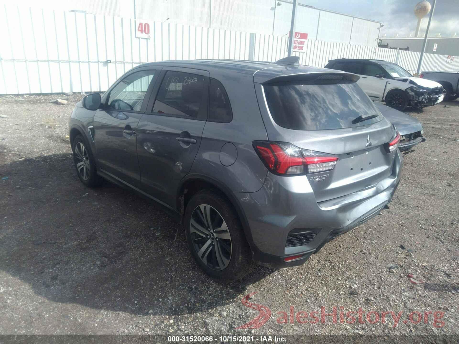 JA4ARUAU7MU028955 2021 MITSUBISHI OUTLANDER SPORT