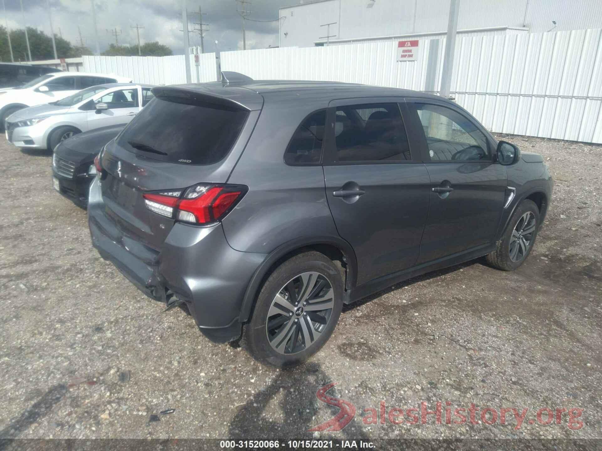 JA4ARUAU7MU028955 2021 MITSUBISHI OUTLANDER SPORT