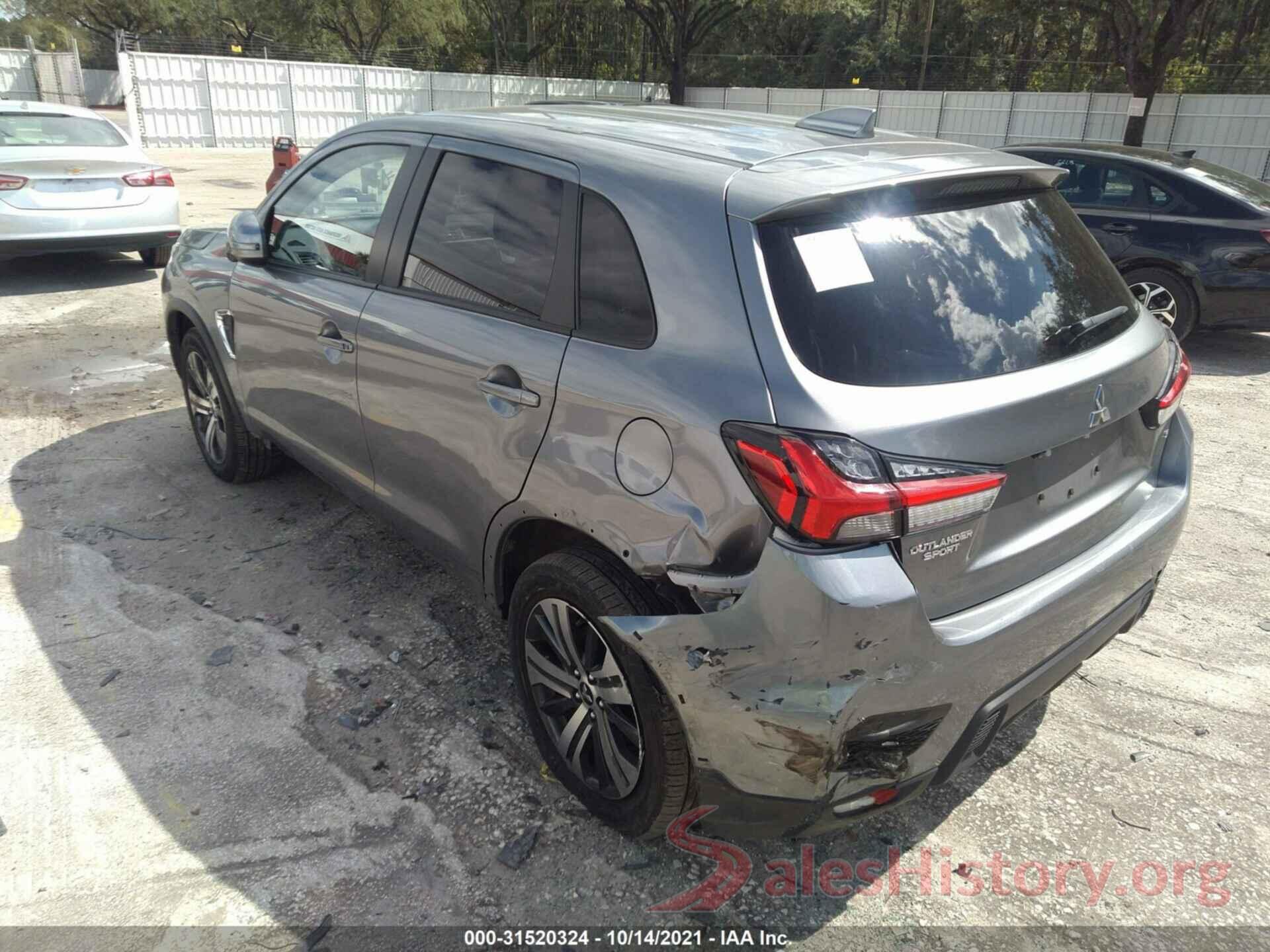 JA4AR3AU5LU017381 2020 MITSUBISHI OUTLANDER SPORT