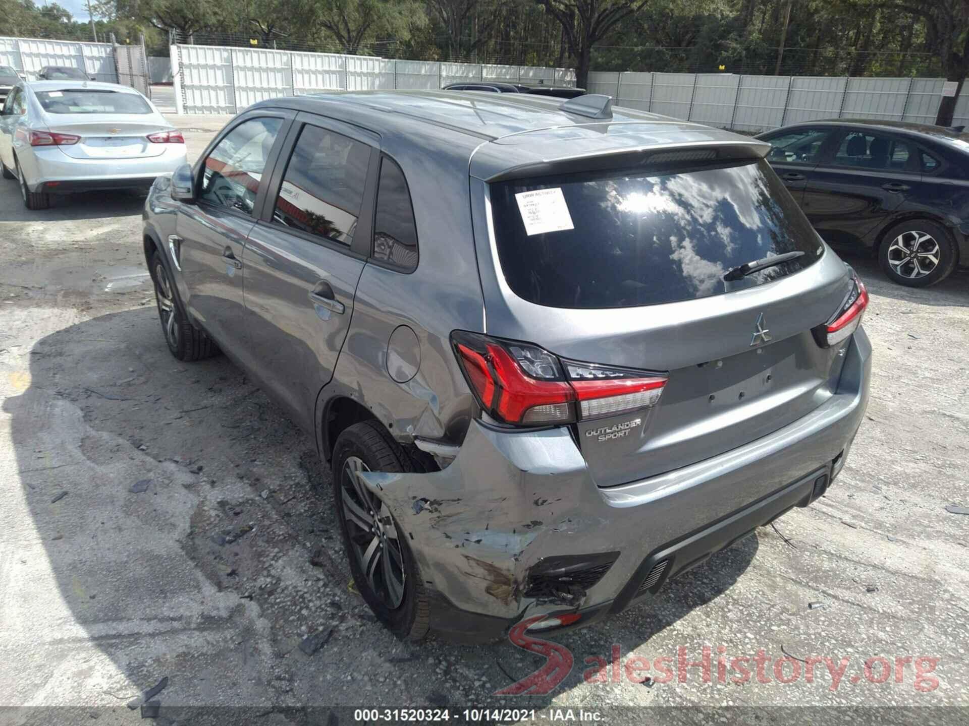 JA4AR3AU5LU017381 2020 MITSUBISHI OUTLANDER SPORT