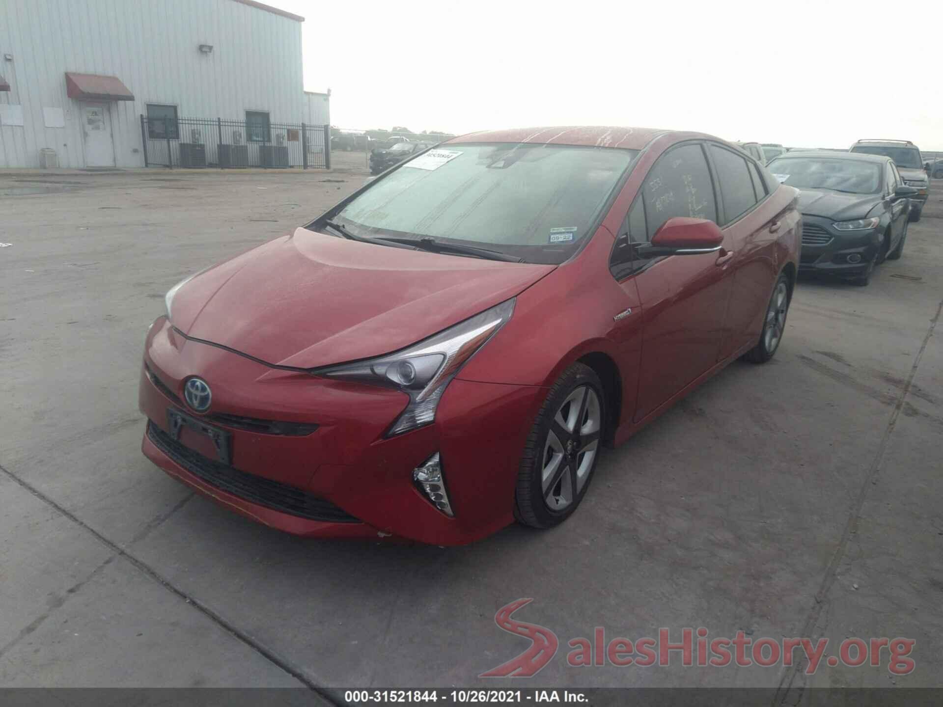 JTDKARFU9J3063750 2018 TOYOTA PRIUS